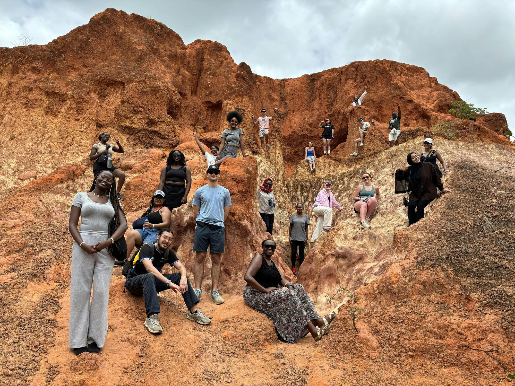 Dr. Rotich’s class enjoys an adventure to Hell’s Kitchen, a natural wonder in Southeastern Kenya.