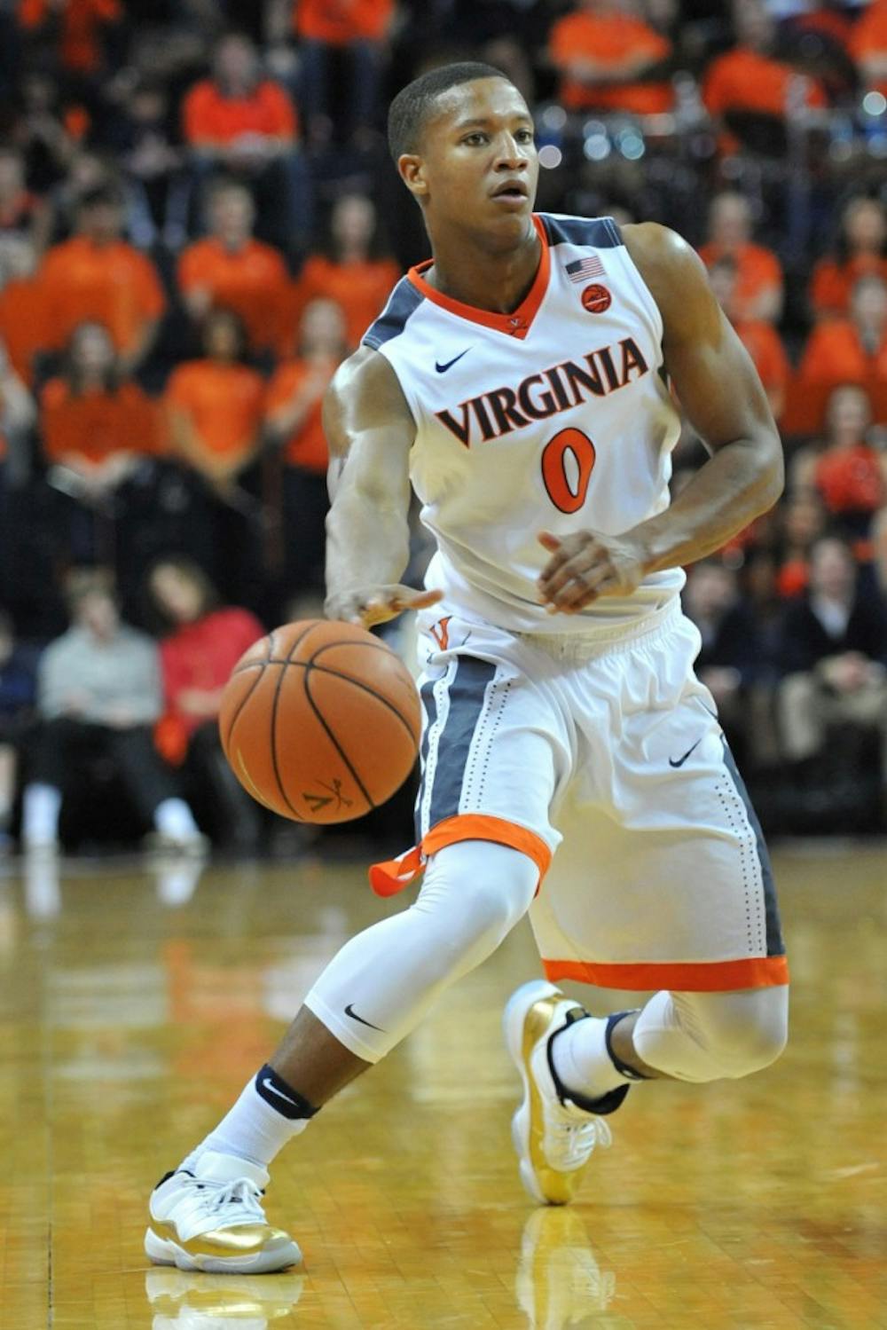 <p>Devon Hall scored 13 points and grabbed five rebounds in Virginia's win against Robert Morris Saturday.</p>