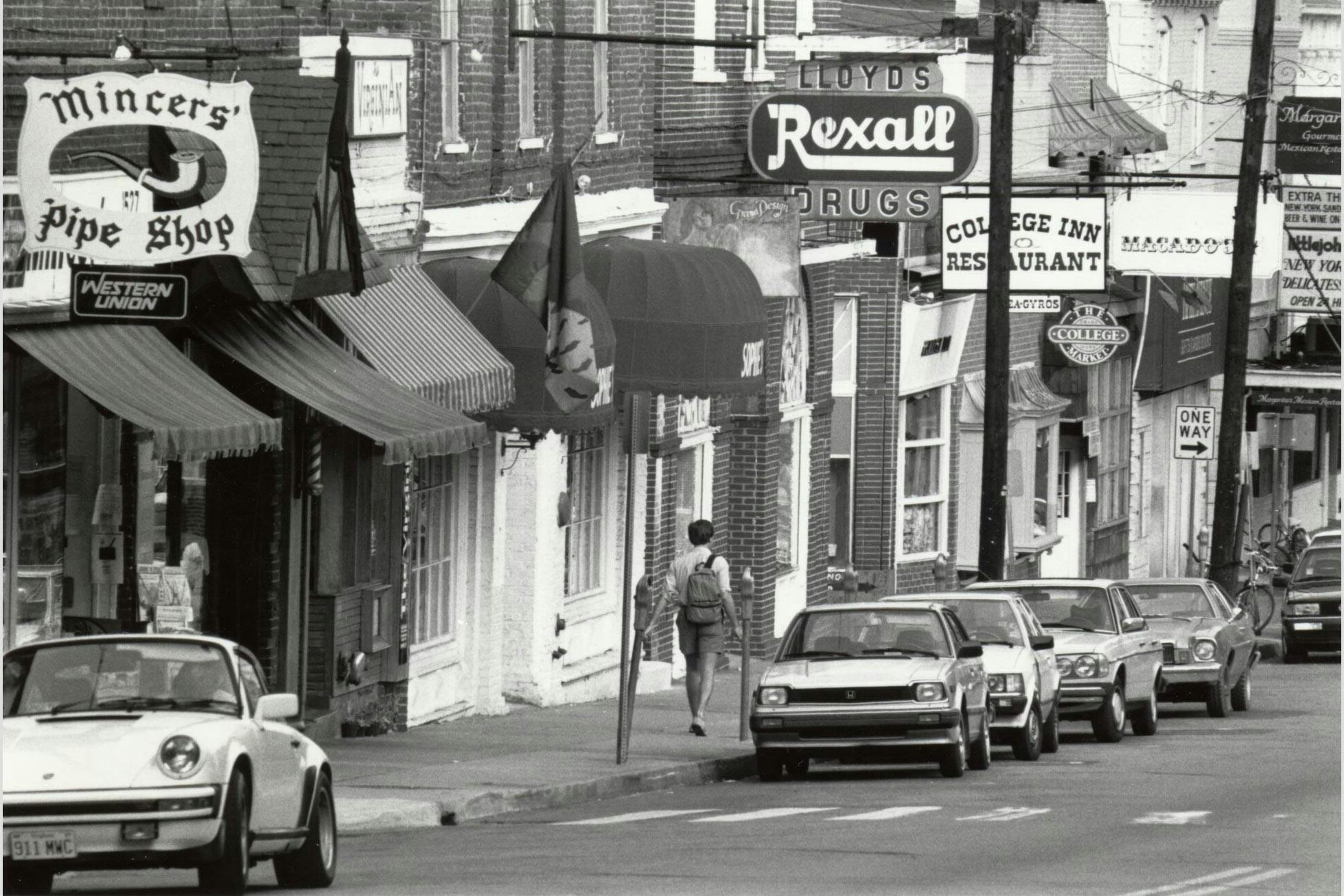 Few of the original businesses on the Corner still exist — while some have been replaced by other local businesses, many are now large chains.&nbsp;