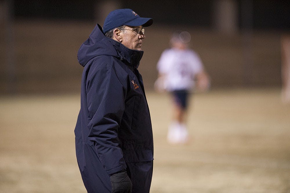 Coach Dom Starsia left Virginia after posting a 7-8 record in 2016.