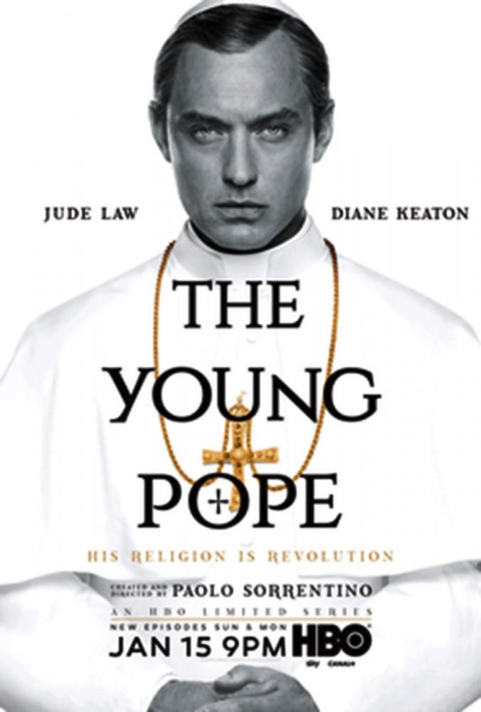 Young Pope Lenny Belardo (Jude Law), on whom “The Young Pope” hinges, is a non-entity of a character.
