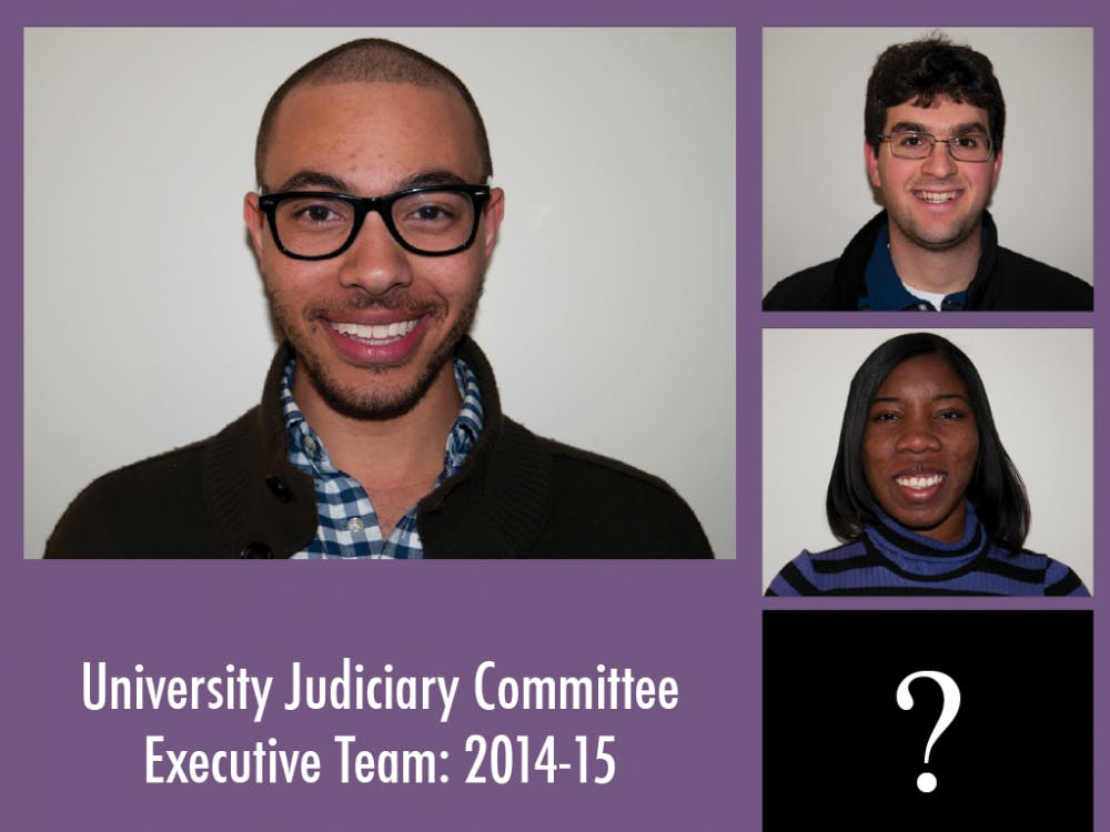 	The incoming University Judiciary Committee selected third-year College student Timothy Kimble (left) as Chair, second-year Law student Sam Brickfield (top right) as vice-chair for sanctions and third-year Batten student Shanice Hardy (middle right) as vice-chair for trials Sunday night. The Committee did not fill the vice-chair for first-years position.