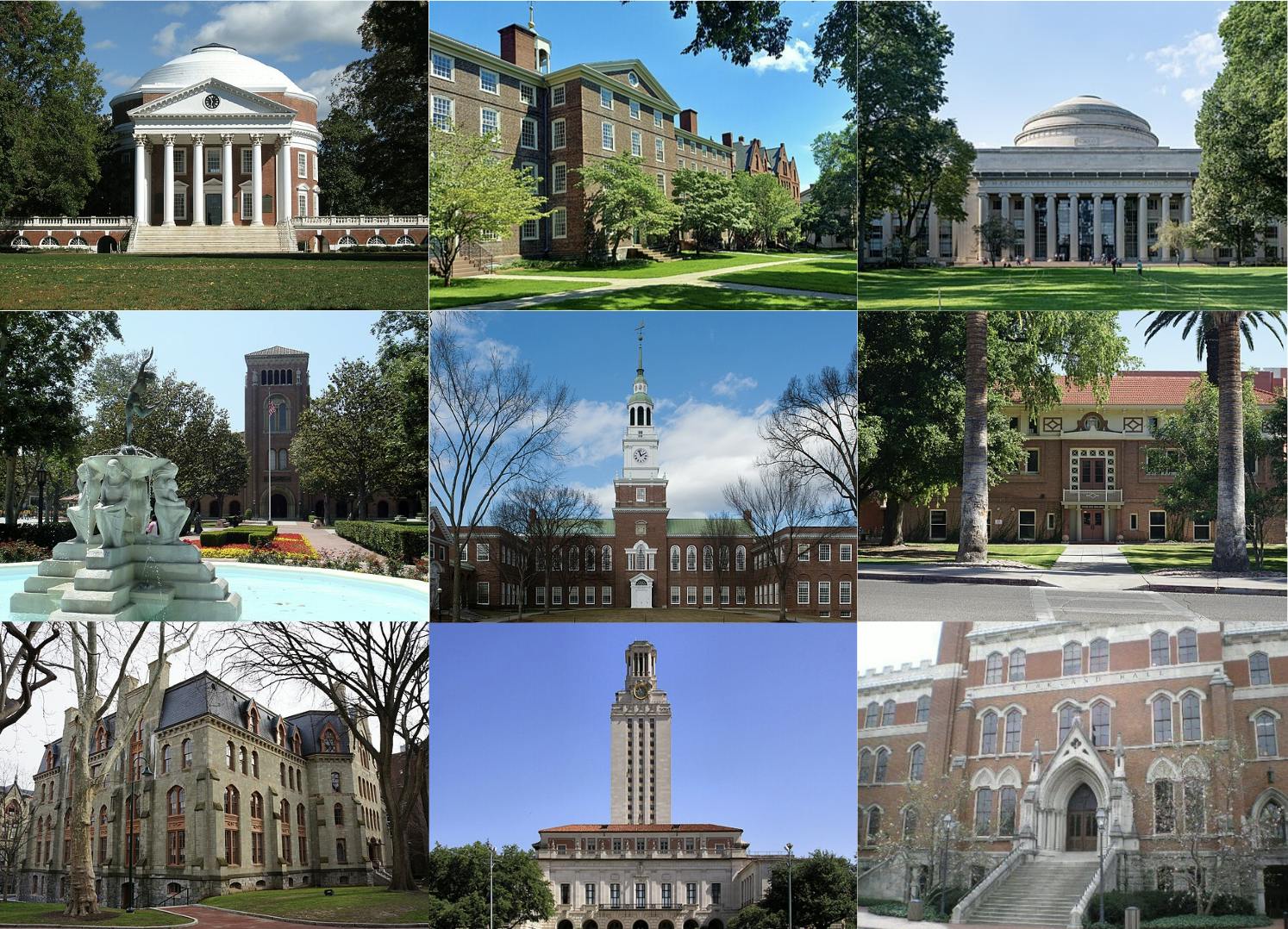 The nine universities invited to join the Compact.