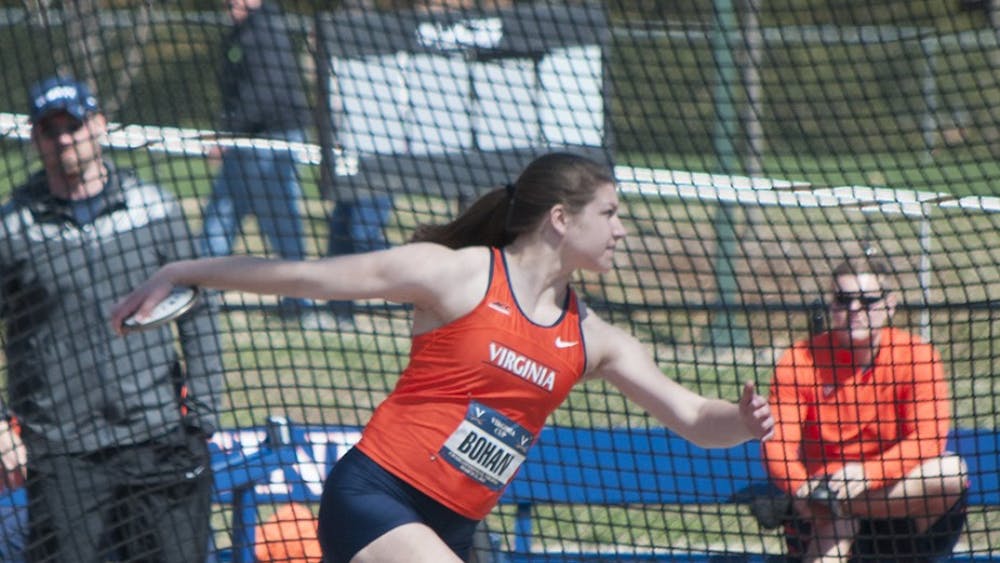 Senior thrower Christine Bohan claimed a decisive victory  in the women's shot put. 