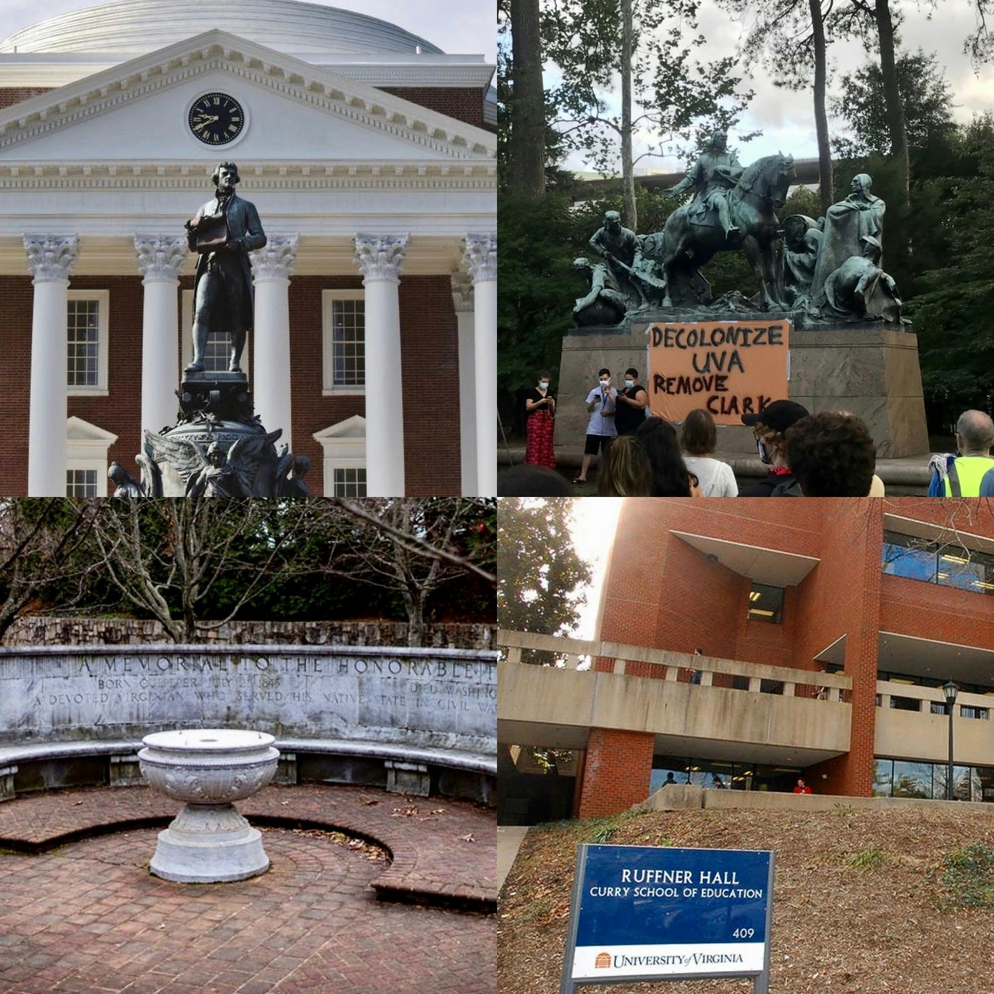 The Board of Visitors approved resolutions to remove the George Rogers Clark statue, contextualize the statue of Thomas Jefferson in front of the Rotunda, rededicate or remove the Whispering Wall, rename the Curry School and rename Withers-Brown Hall.