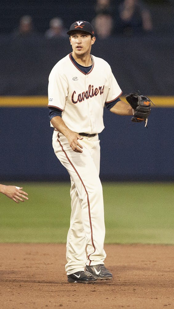 Daniel Pinero snagged a bare-handed grab in left&nbsp;field Wednesday night in Virginia's win against Longwood.