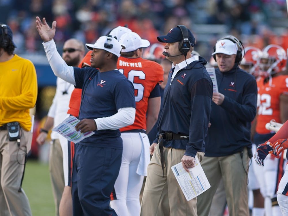 Coach Bronco Mendenhall looks for his team to show improvement to the many onlookers and Virginia's Spring Game on Saturday.