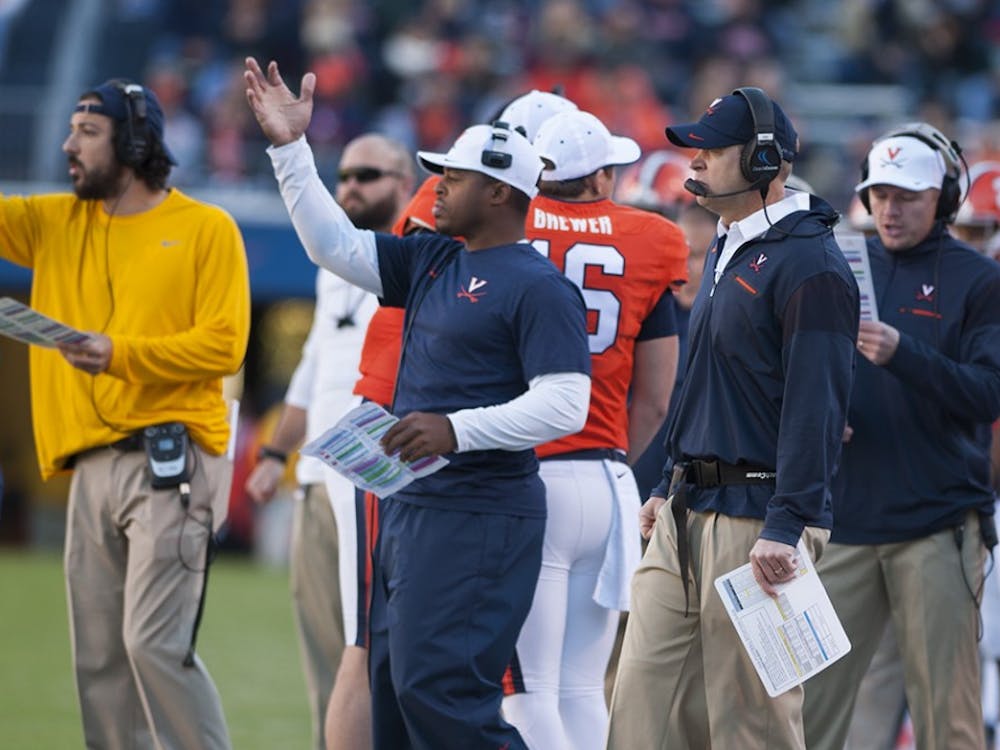 Coach Bronco Mendenhall looks for his team to show improvement to the many onlookers and Virginia's Spring Game on Saturday.