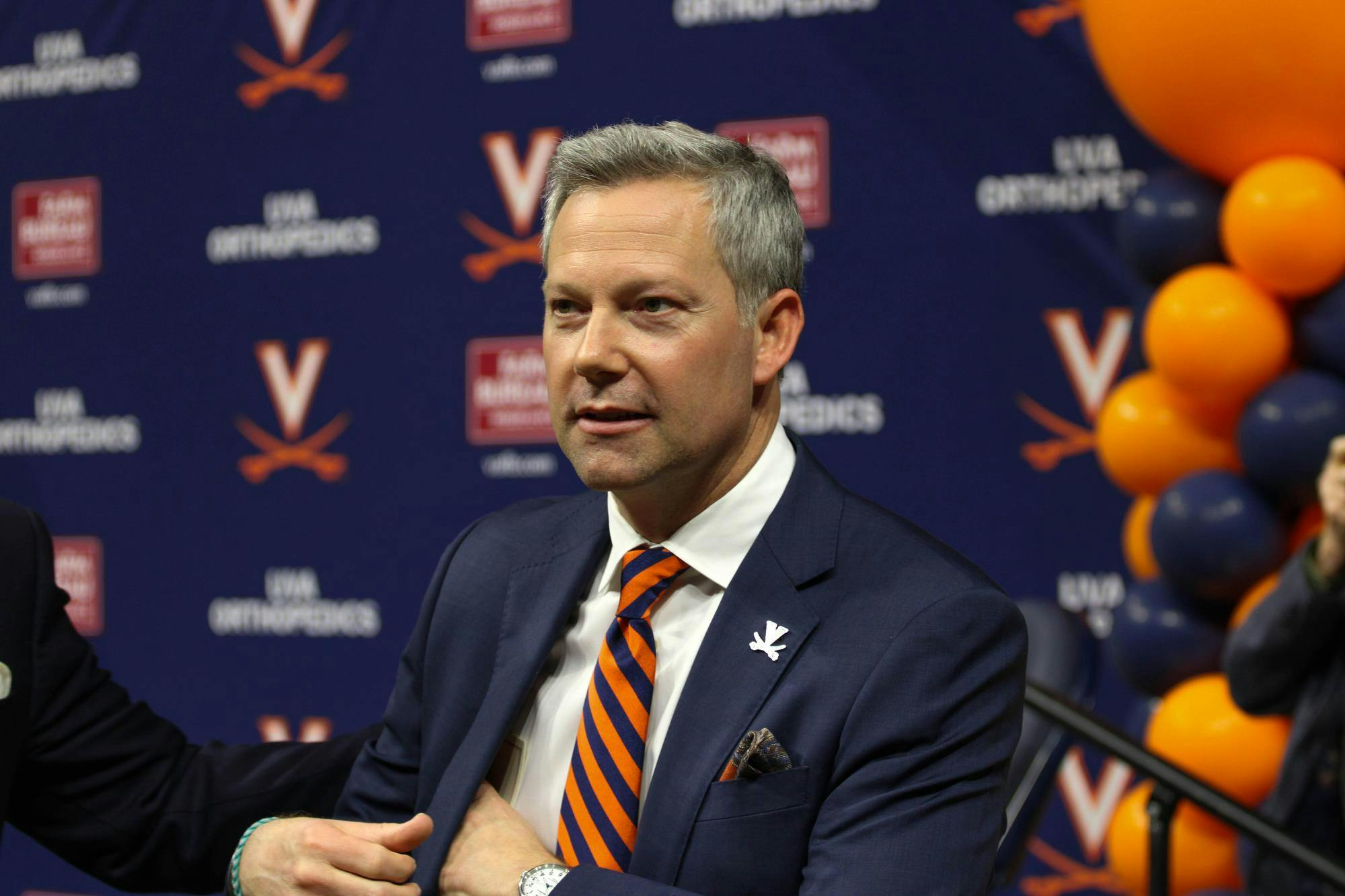Odom at his introductory press conference Monday.