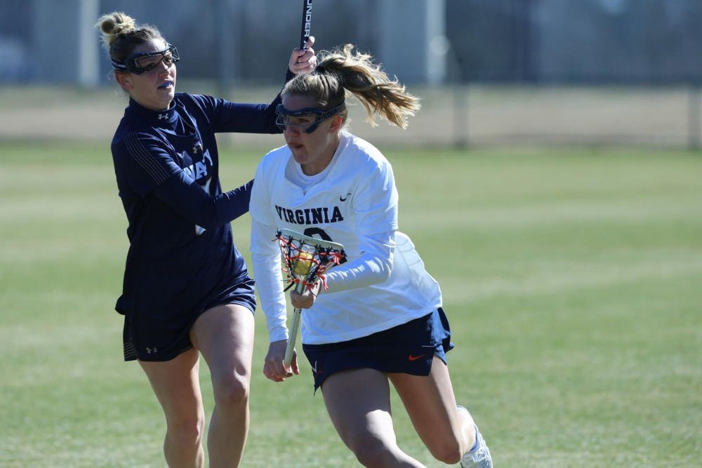 Junior midfielder Sammy Mueller finished with a hat trick against Richmond.