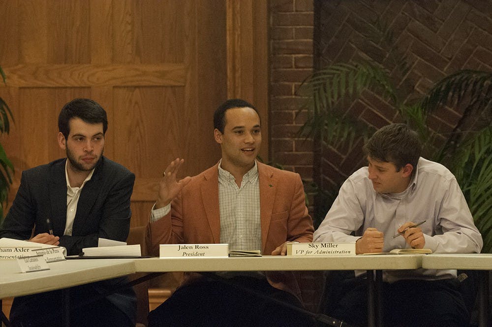 Student council members discuss the upcoming year 