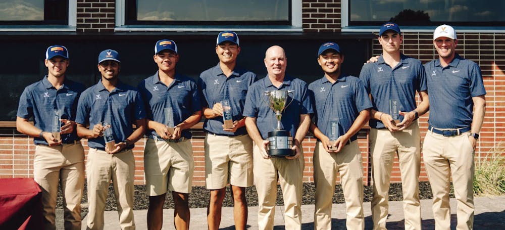 <p>The Cavaliers pose for a photo after winning the Inverness Collegiate.</p>