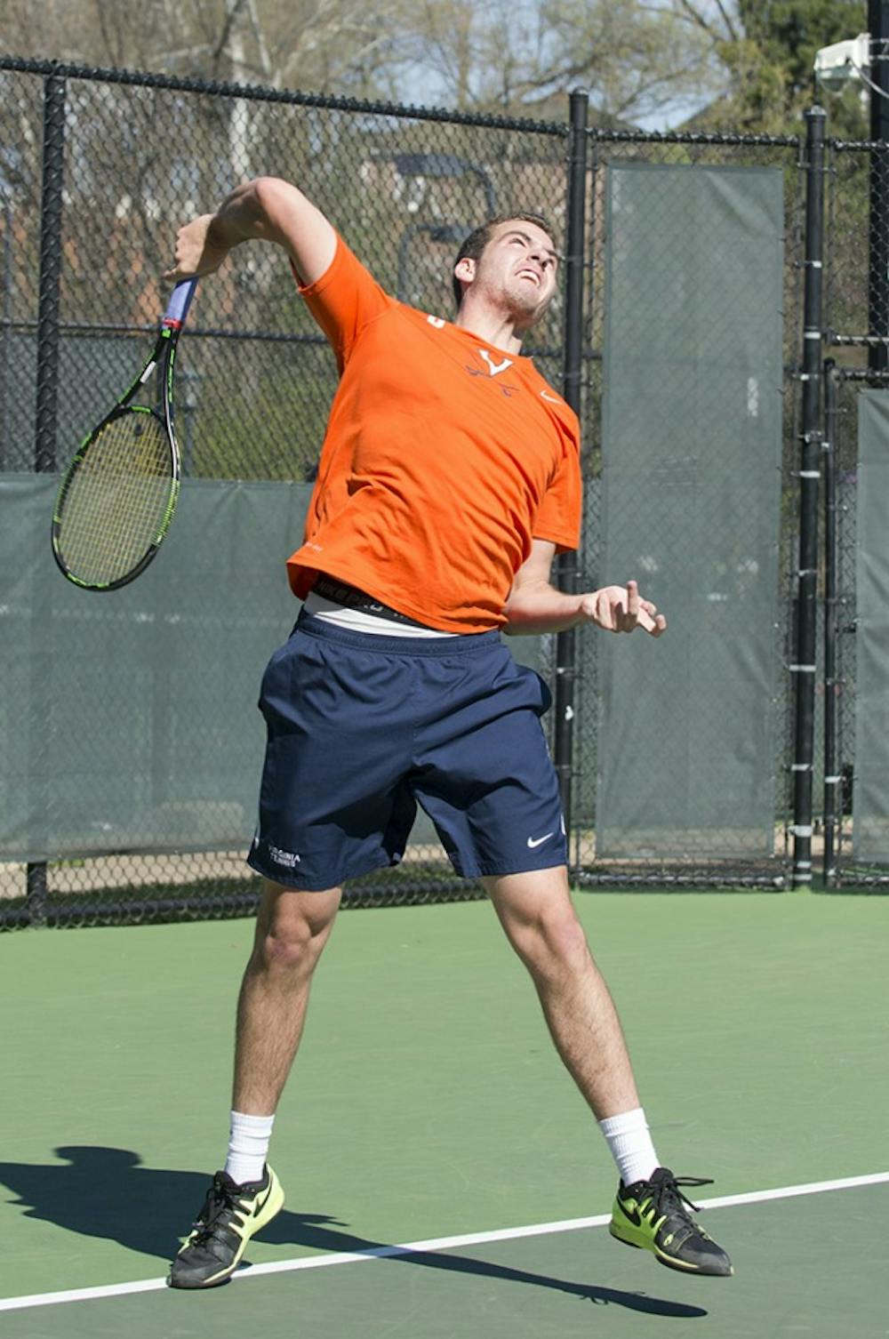 <p>Virginia senior Ryan Shane&nbsp;won a tough match against NC State senior Thomas Weigel Friday and then Sunday defeated Florida State's&nbsp;Benjamin Lock, a previous ACC Player of the Week.</p>