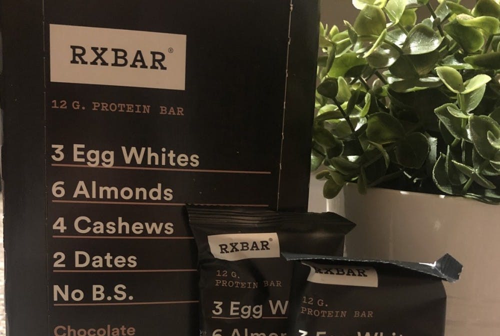 RX protein bars are made from just five ingredients. 