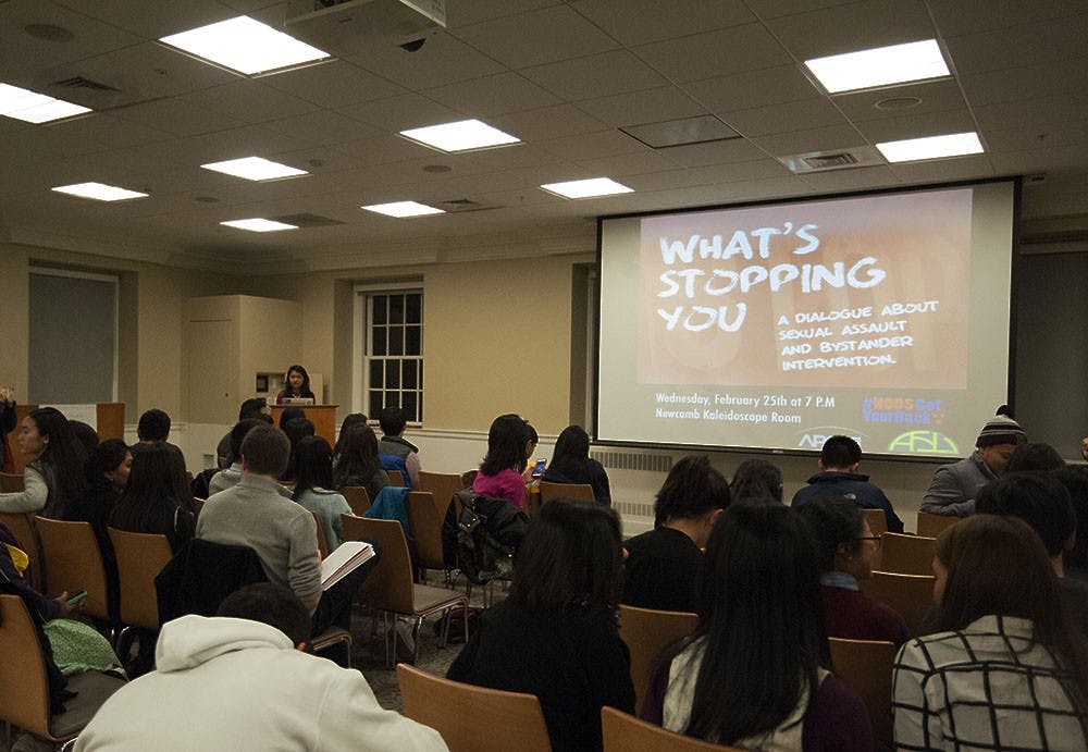 The Asian Student Union and the Asian Pacific American Leadership Training Institute invited students to weigh in on the issue of sexual assault in minority communities.