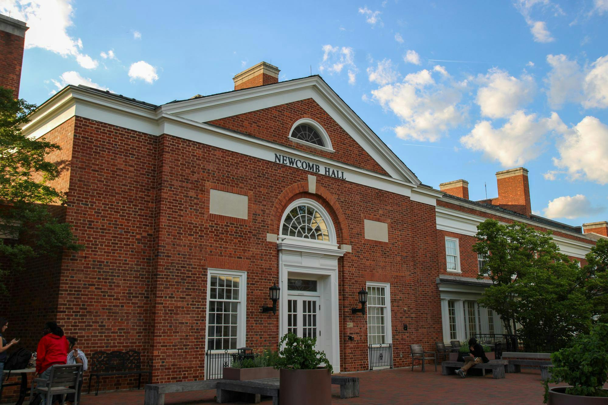Newcomb Hall, photographed April 22, 2026.