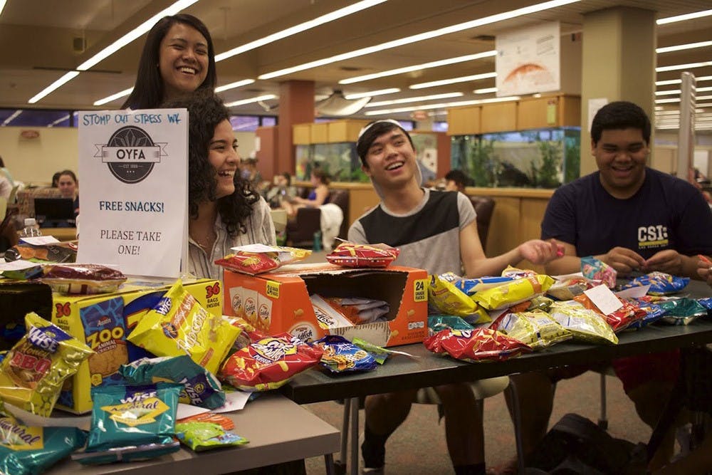 “The goal is to enable students to deal with stress while acknowledging all the work that they put into their lives this past semester,” Hall said.