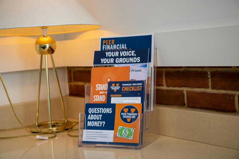 Student financial aid pamphlets, photographed Oct. 7, 2026.