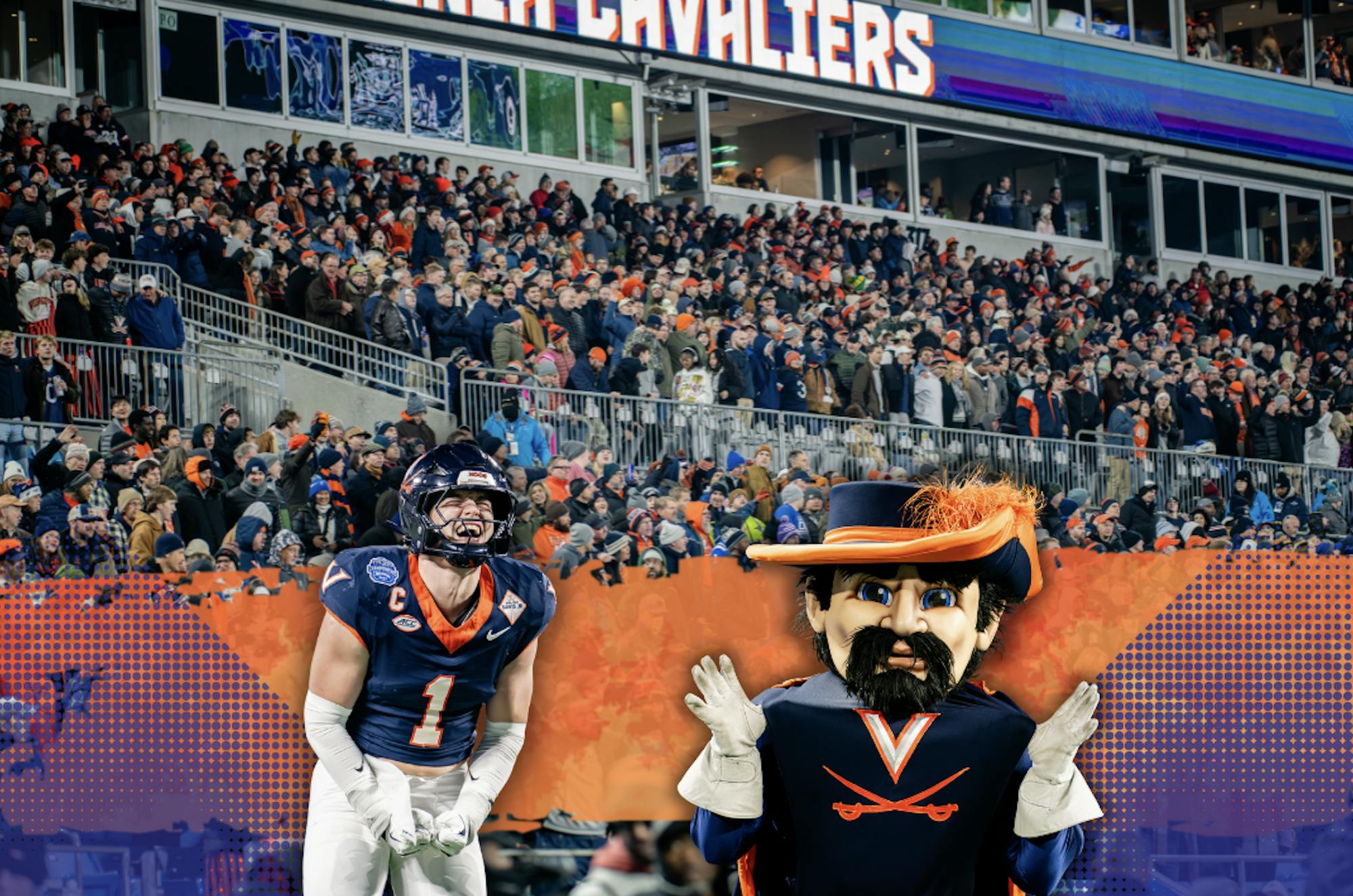 A swath of Cavalier fans made the trek to Charlotte for the ACC Championship matchup.