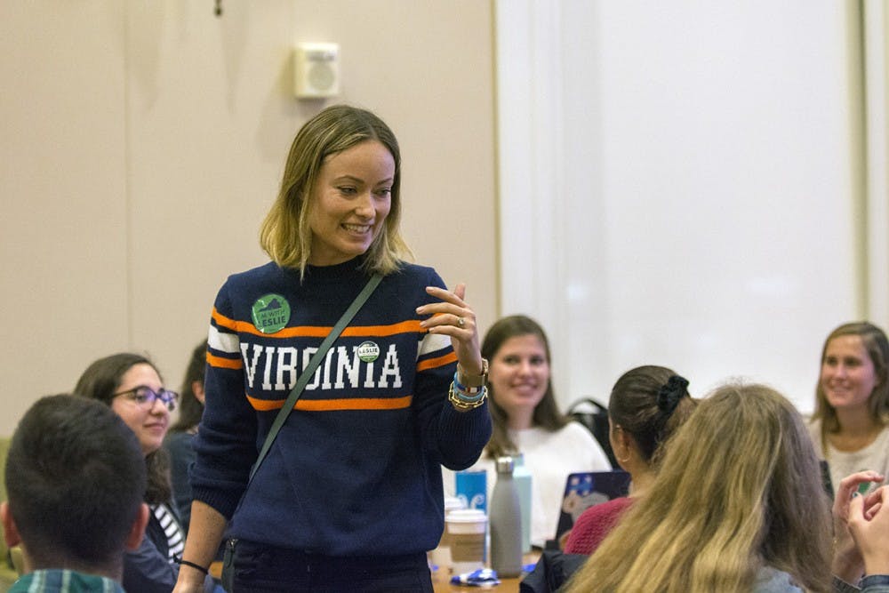 Olivia Wilde at a reception after the Biltmore rally