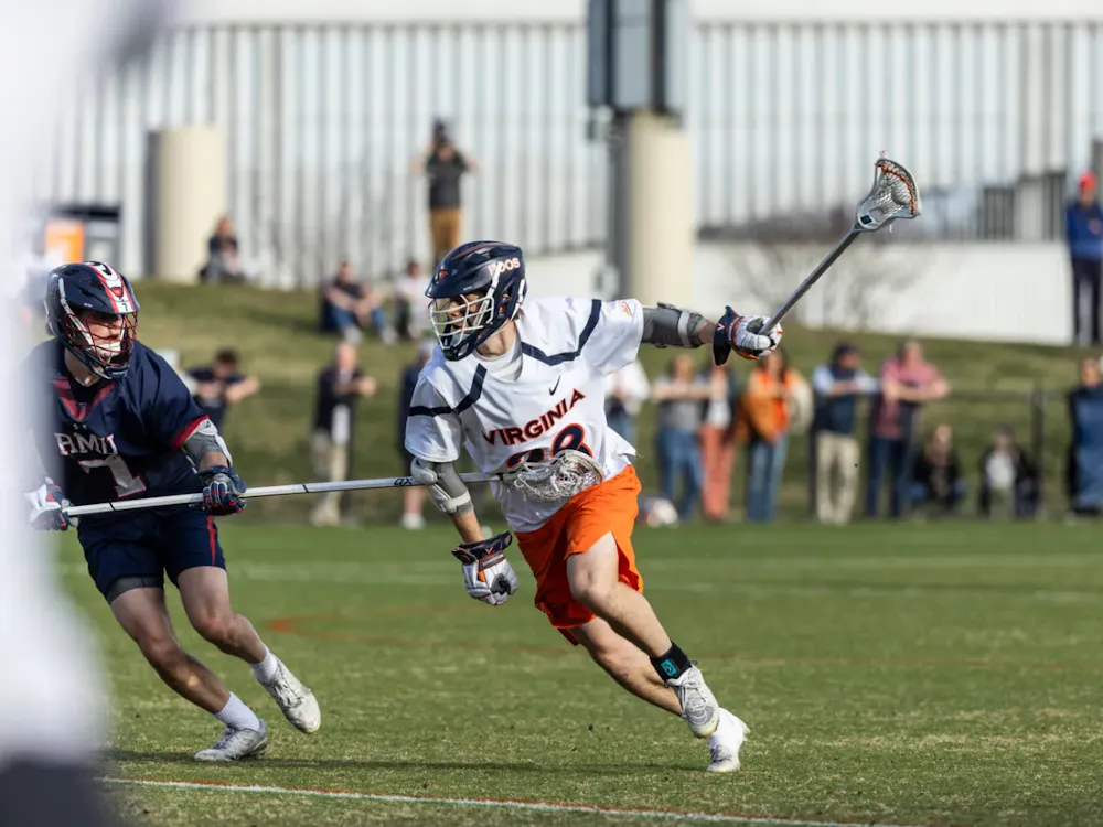 Graduate attackman Jack Boyden during a home game earlier this season.
