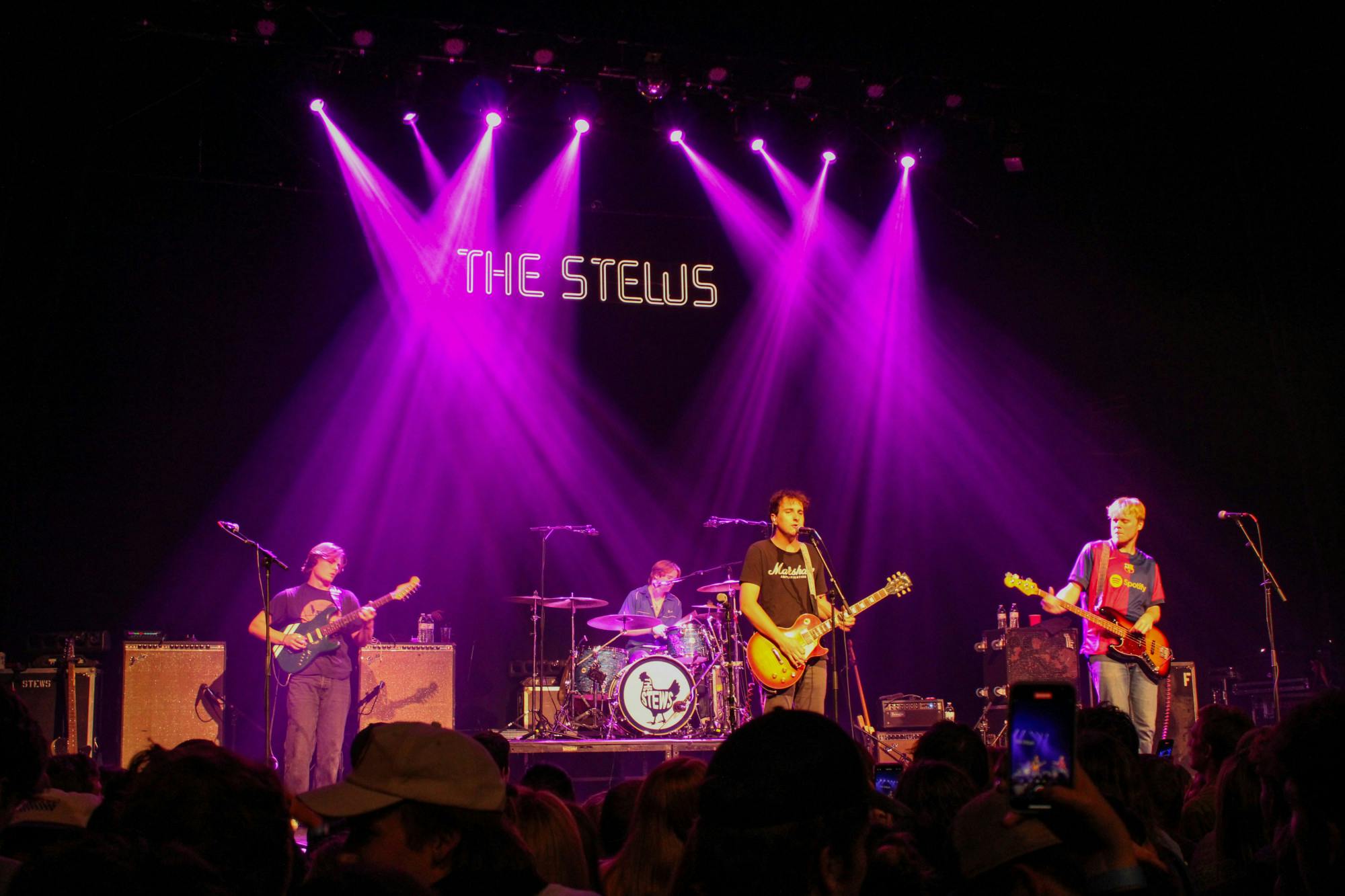 What initially sounded like boos from those in attendance were, upon closer investigation, chants of “Stew,” encouraging and showing love to the band in a truly unique way.