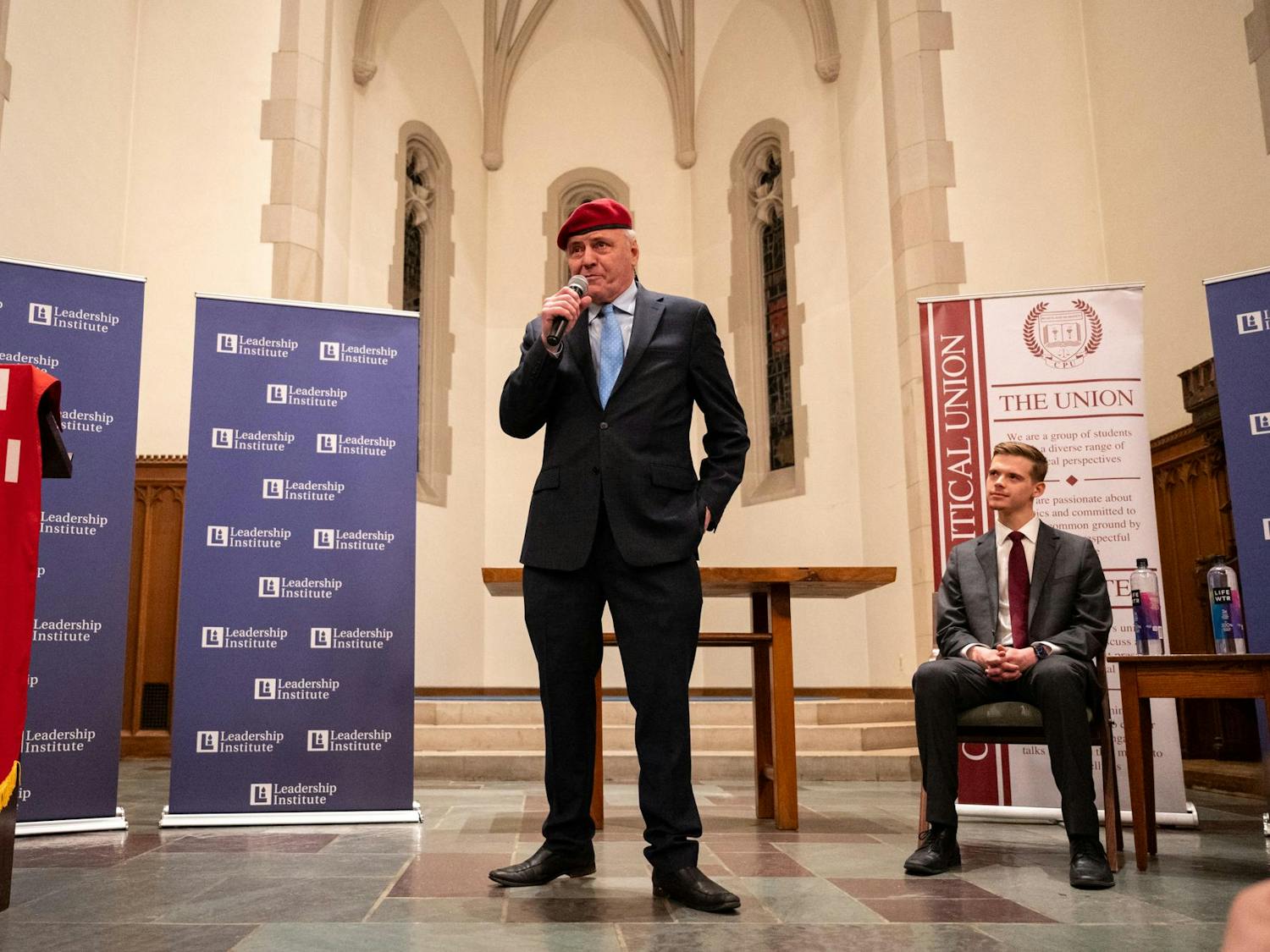 Sliwa Stands Center Stage