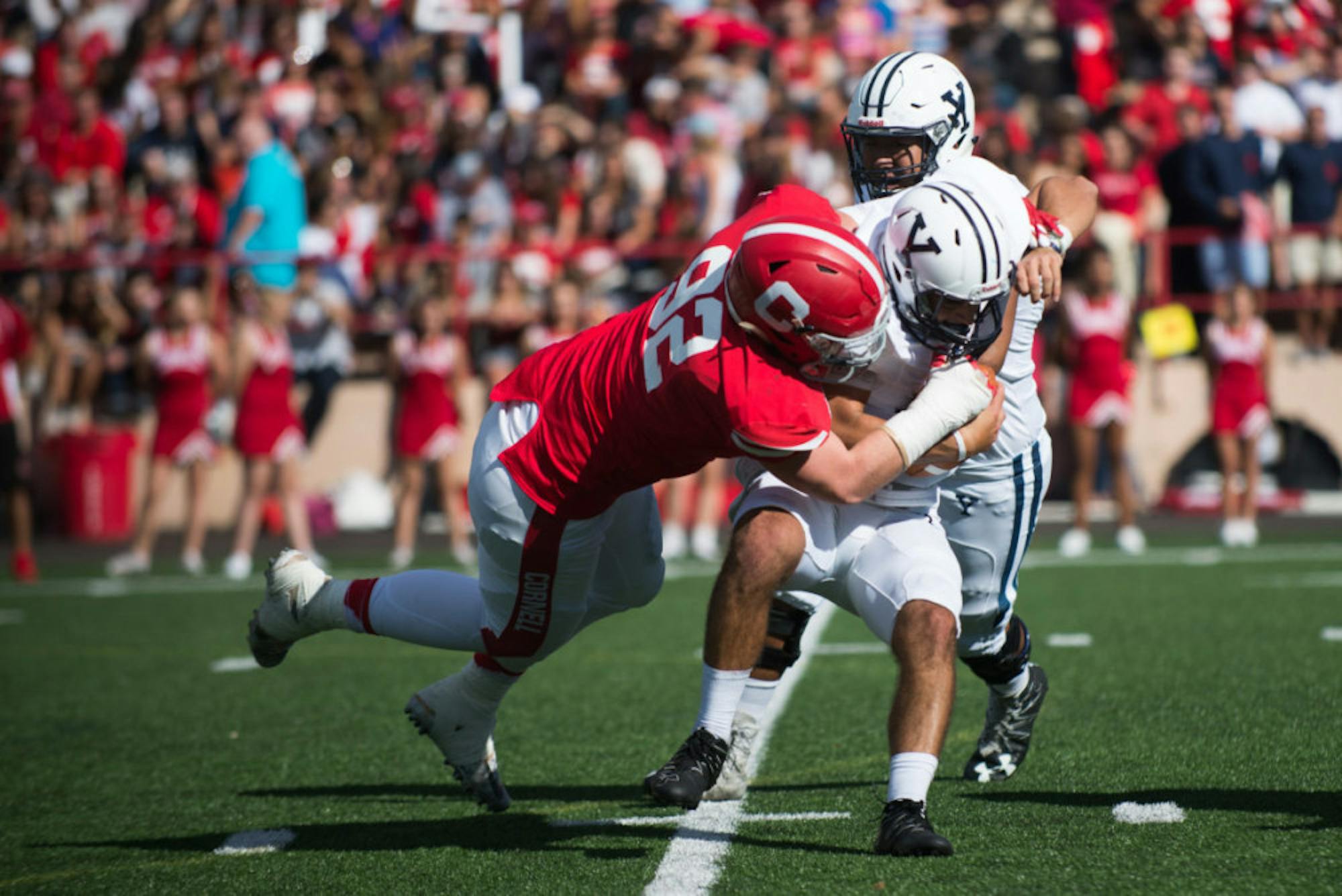Cornell gave its fans quite the game to watch on Homecoming, defeating Yale 27-13.