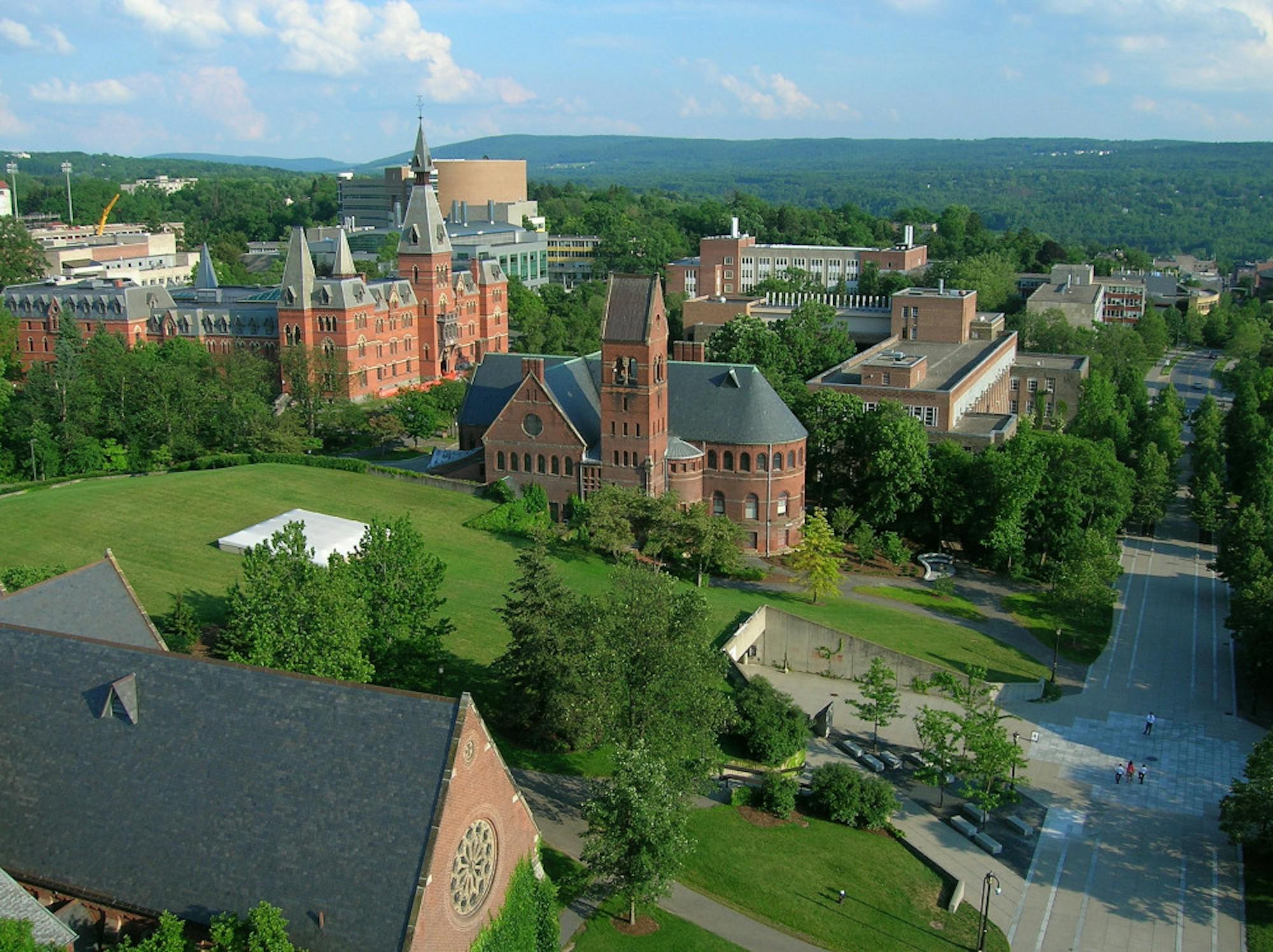 Cornell_University_Ho_Plaza_and_Sage_Hall