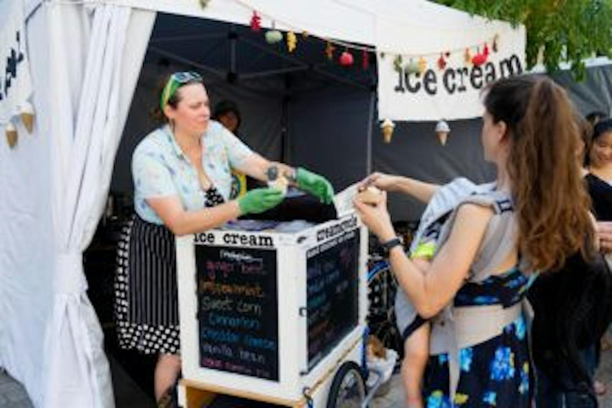 Ithacans gather in the Commons for the annual Apple Harvest Festival on Saturday, Sep 28. (Michael Suguitan / Sun Senior Photographer).