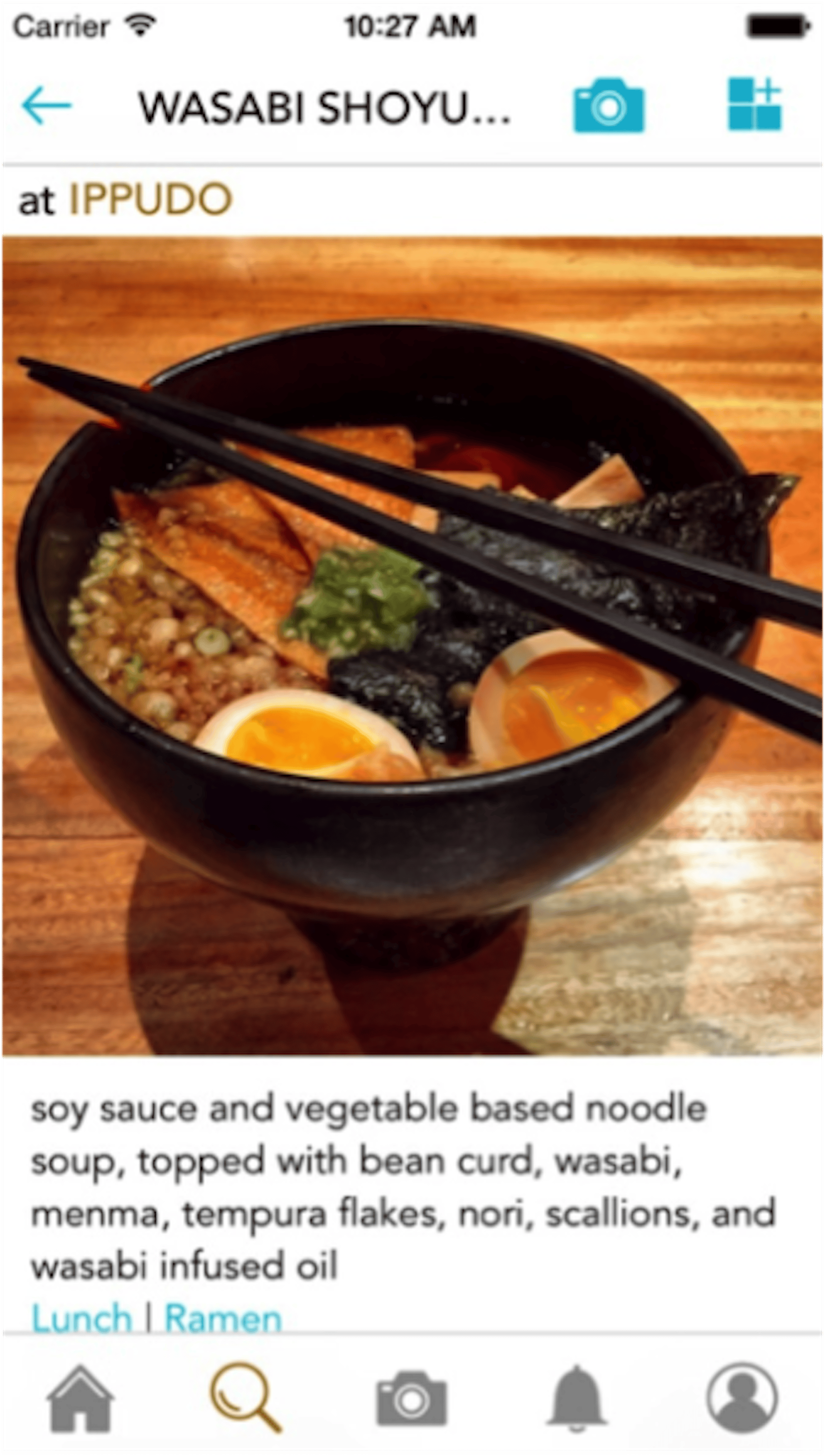 A preview of Phoodieur, as displayed in the App Store.