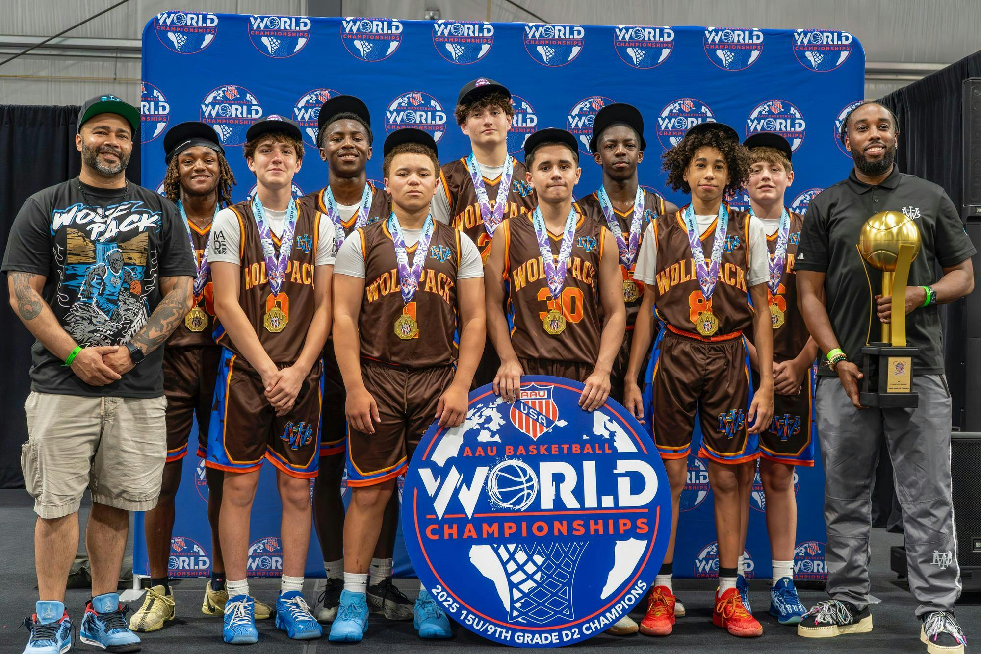 Local Amateur Athletic Union Basketball Team Wins U15 World Championship 