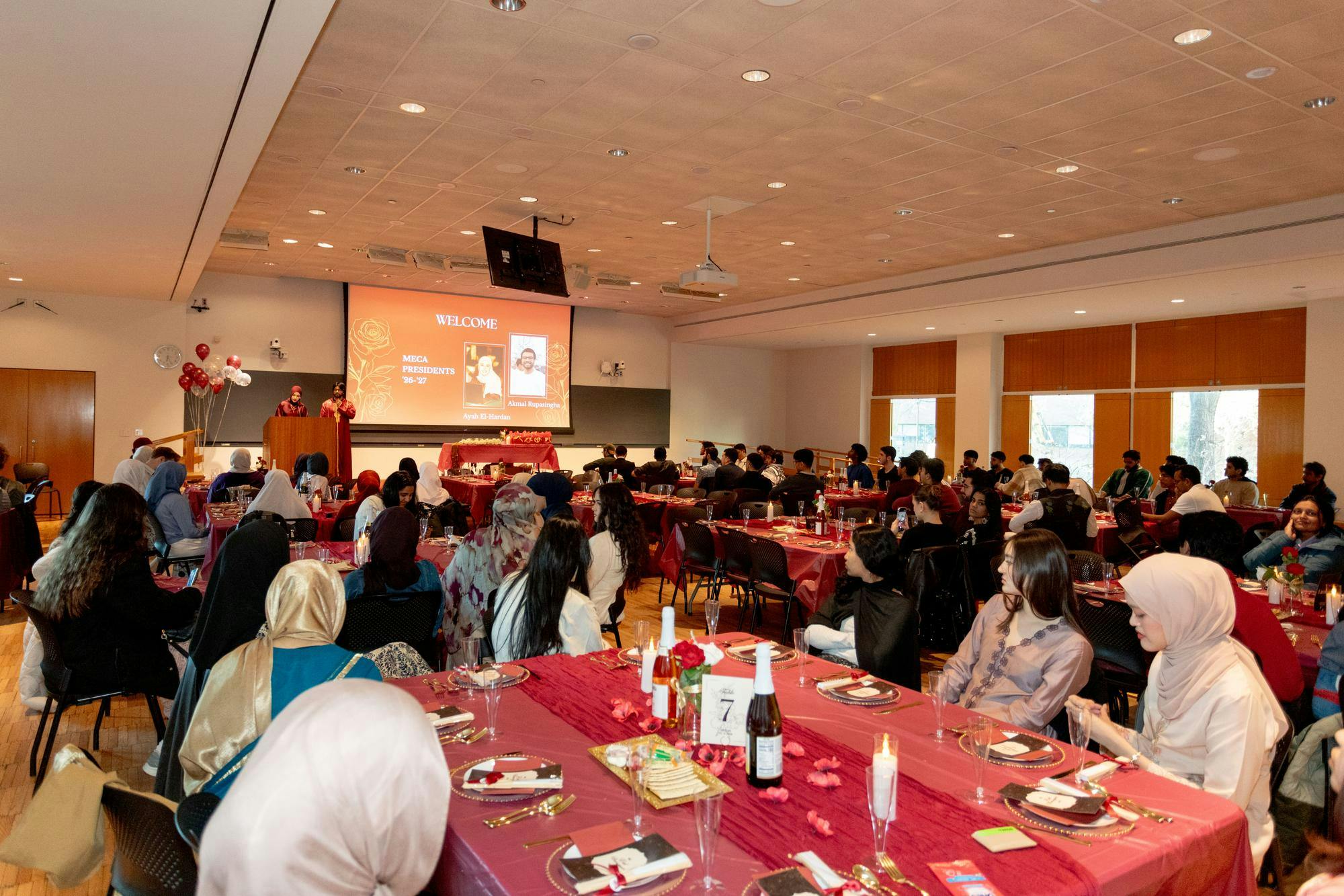 Students at the MECA Eid Banquet