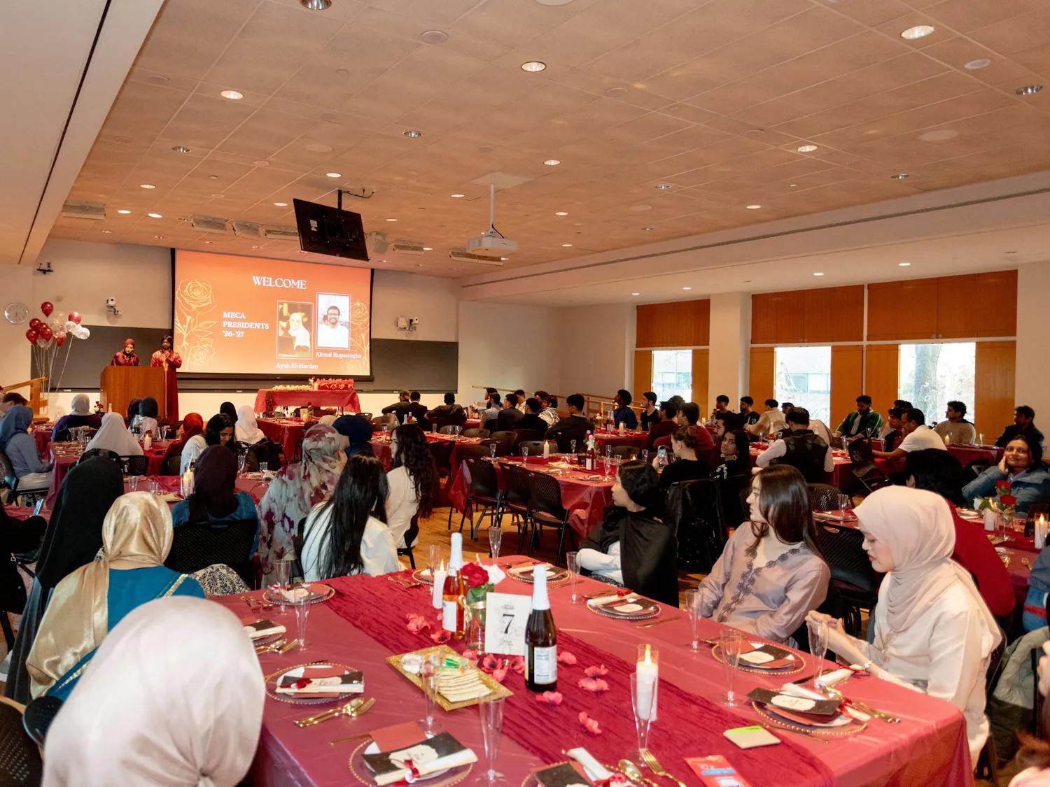 Students at the MECA Eid Banquet