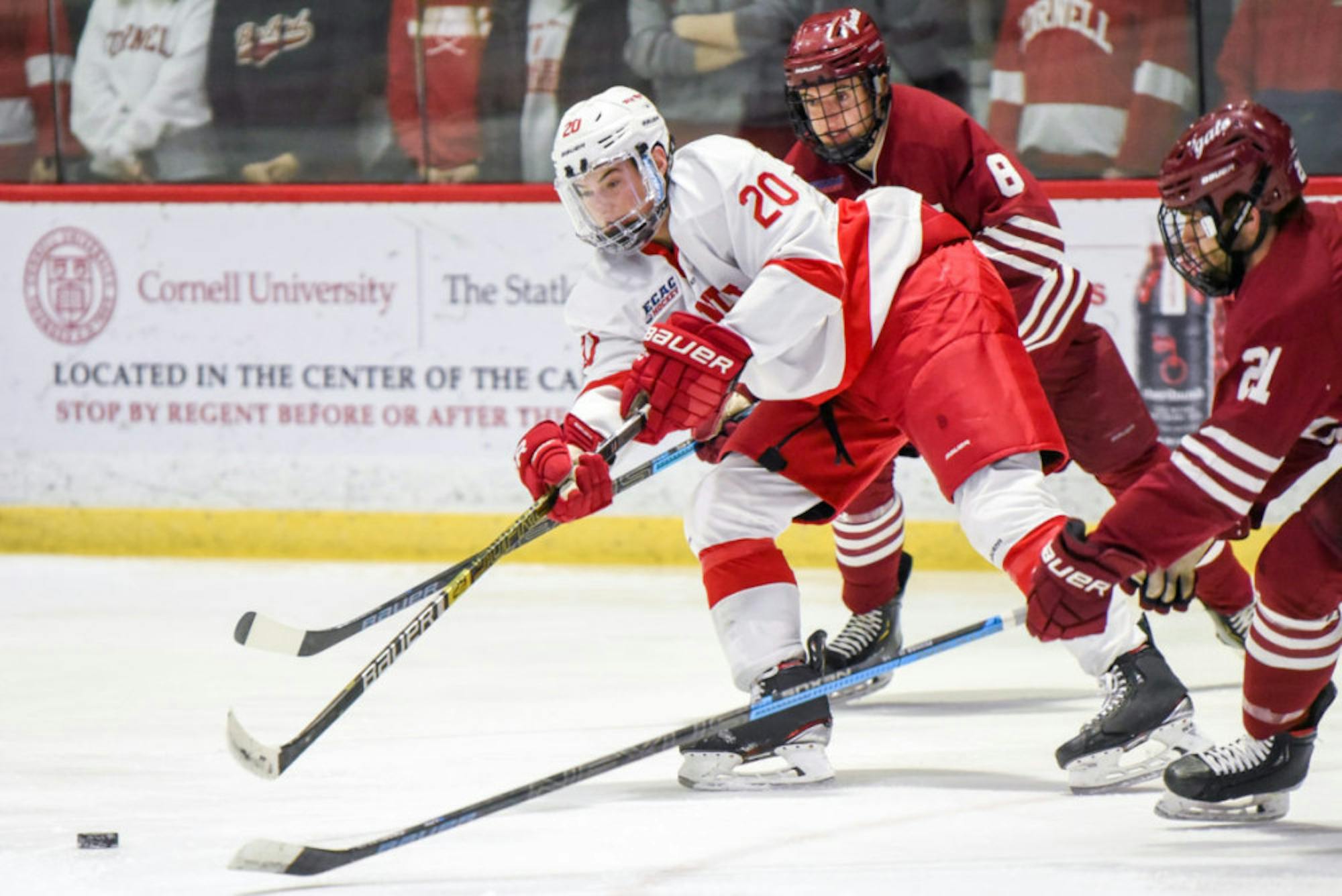 Cornell regressed on the penalty kill, allowing two power-play scores.