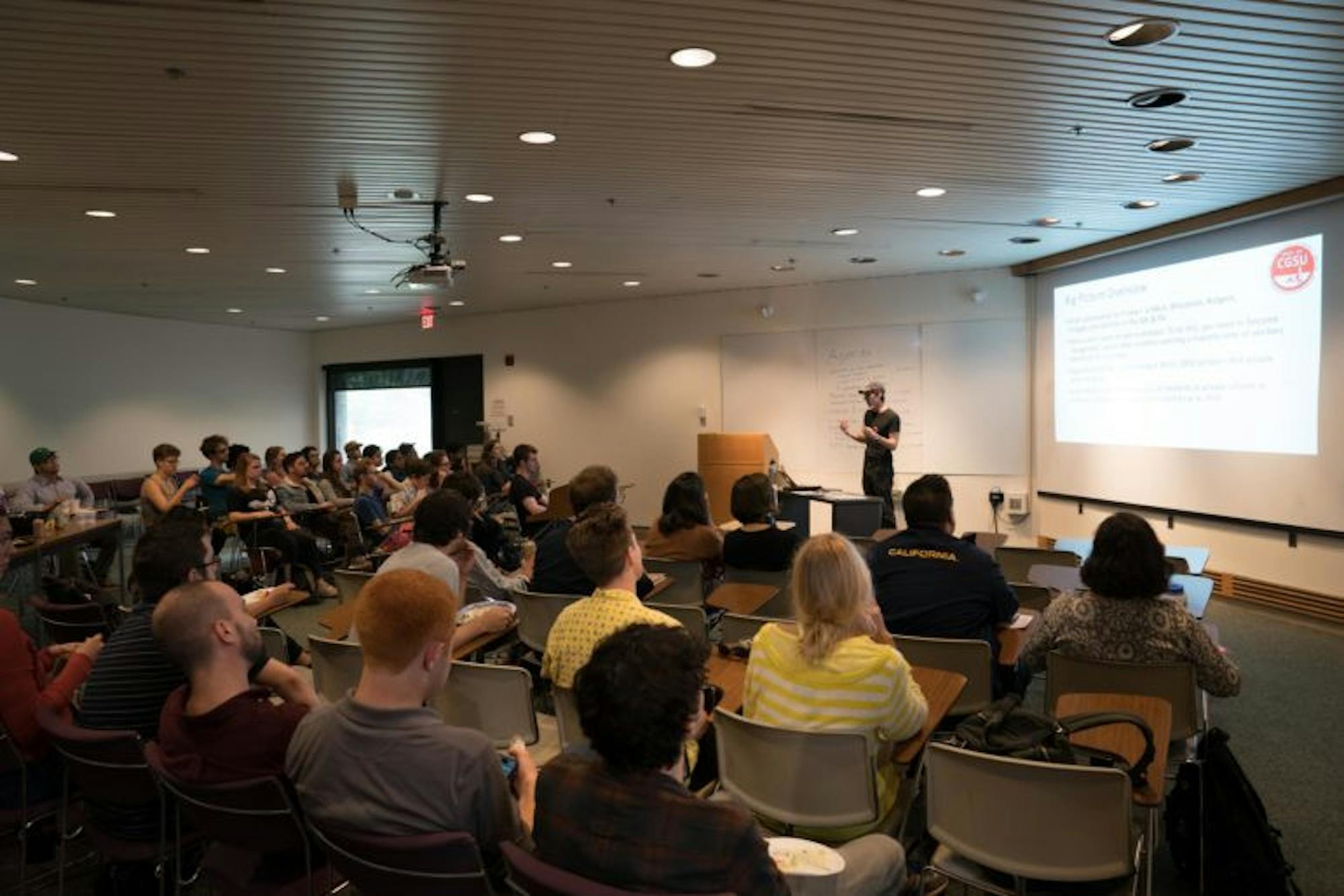 Cornell Graduate Students United discussed potential initiatives for the semester at their meeting on Wednesday. (Ben Parker / Sun Contributor)