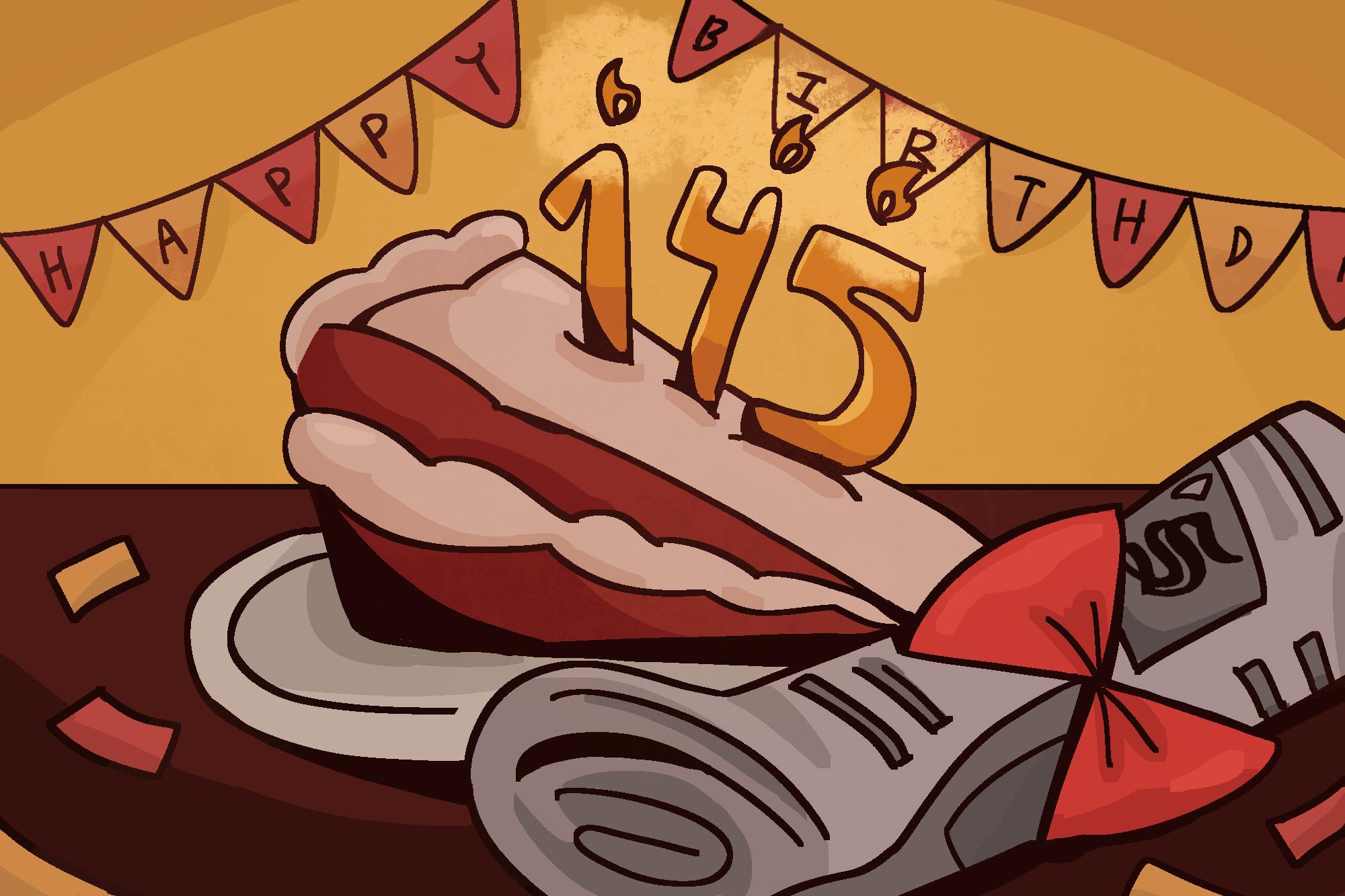 Sun 145 Birthday Graphic