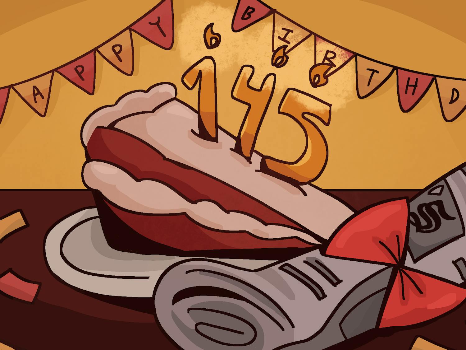 Sun 145 Birthday Graphic