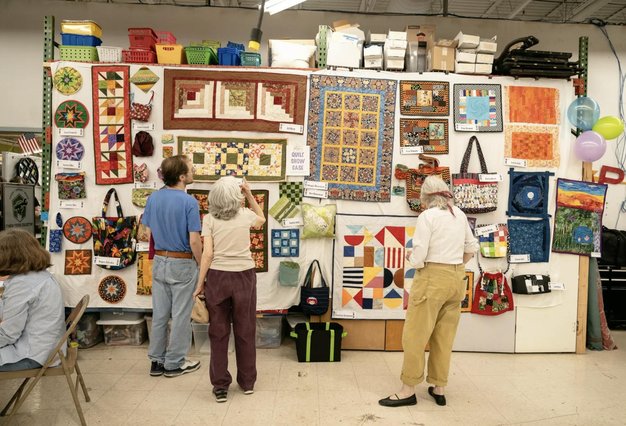 Grand Opening of Peggy’s Place at Ithaca ReUse Mega Center Brings Together Ithaca’s Quilters 