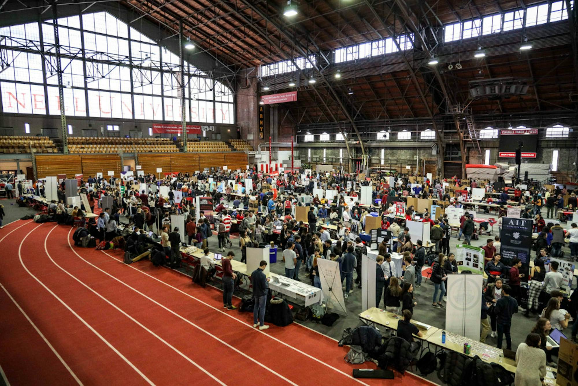 This Sunday, Barton Hall was filled with booths from clubs and organizations at ClubFest. (Michael Wenye Li/Sun Senior Photographer)