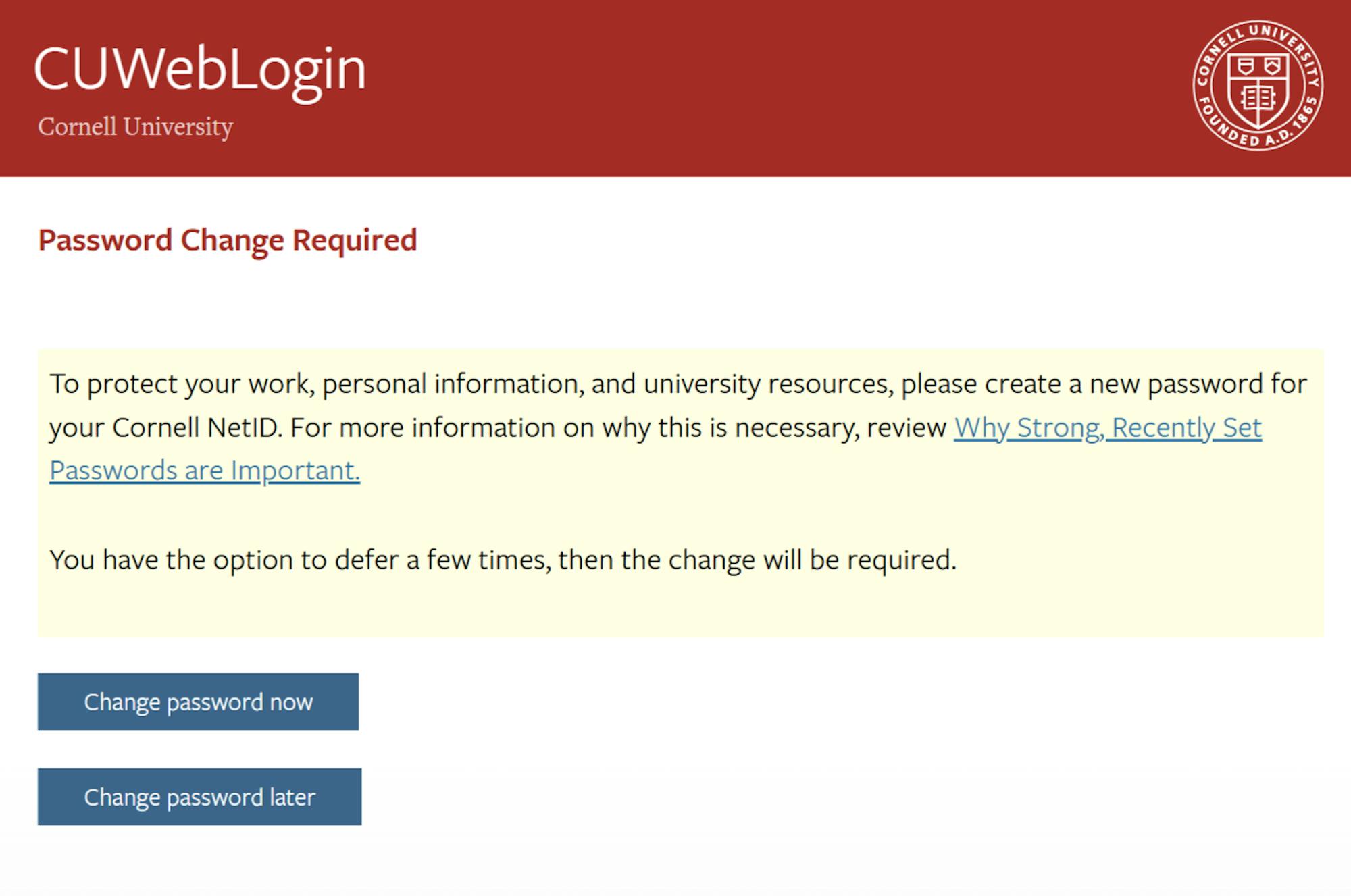 Password Change