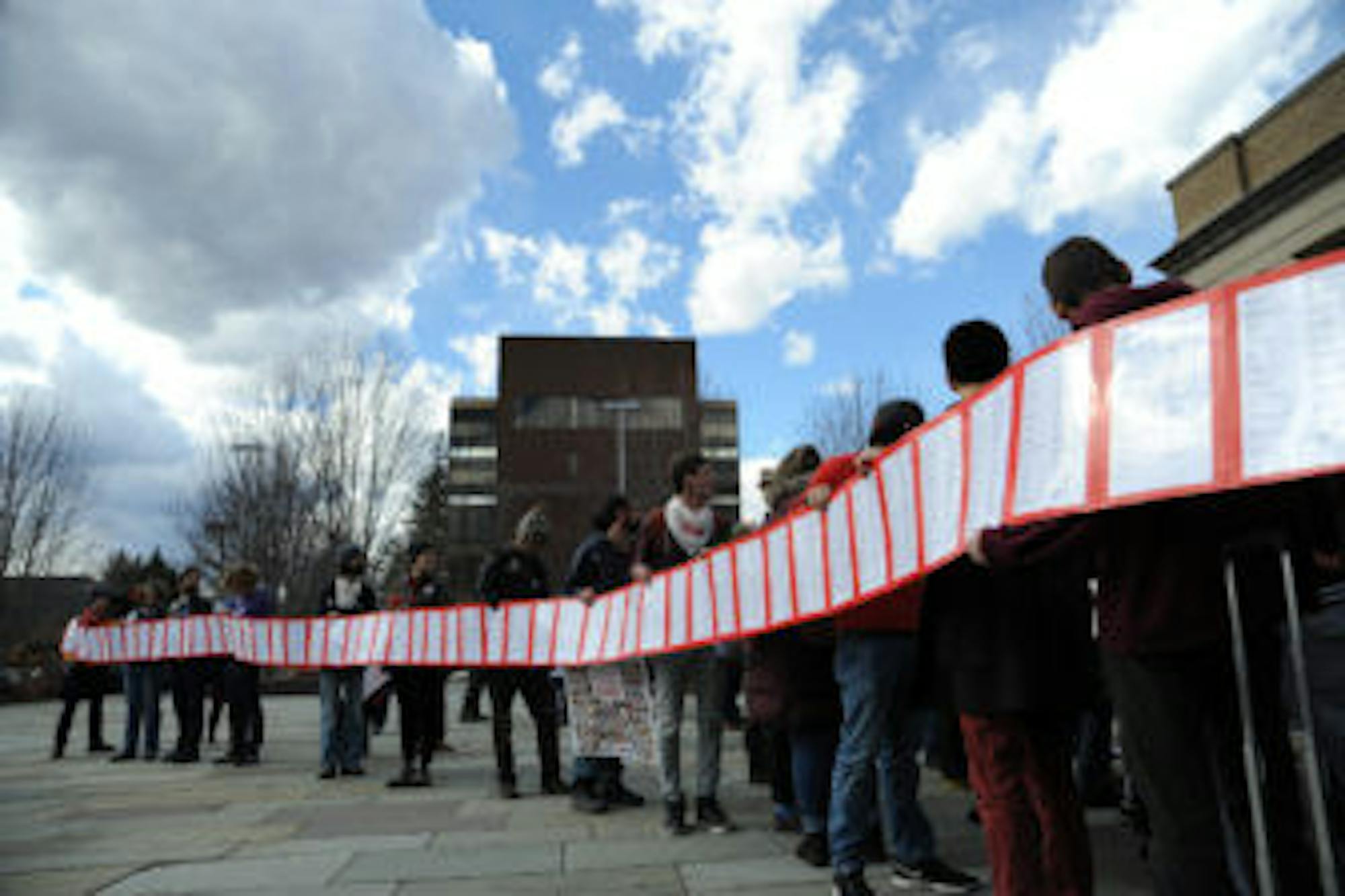CGSU Petition and March, March 8 2017. (Cameron Pollack / Sun Photography Editor)