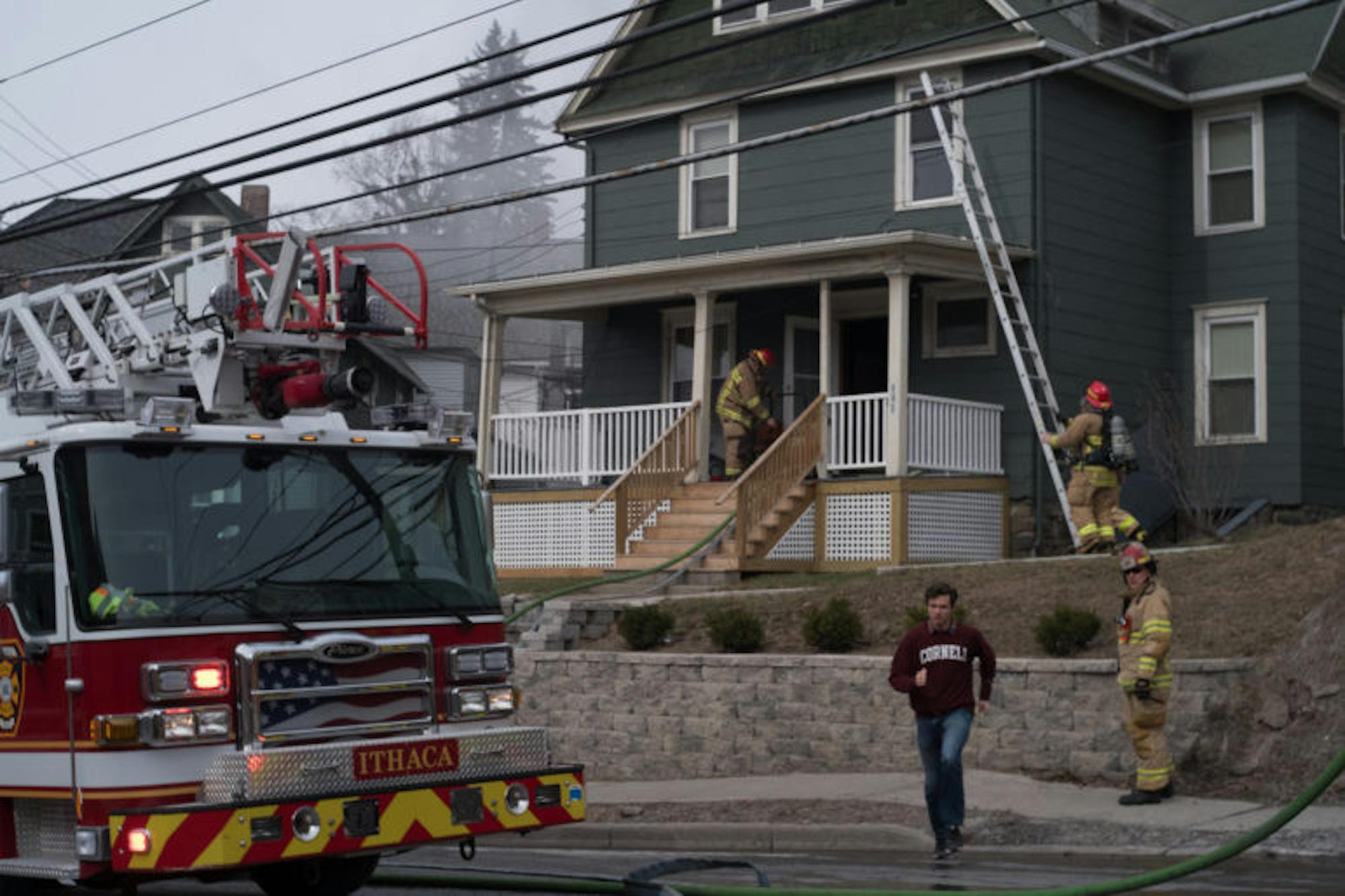 The fire at 804 East State St. caused