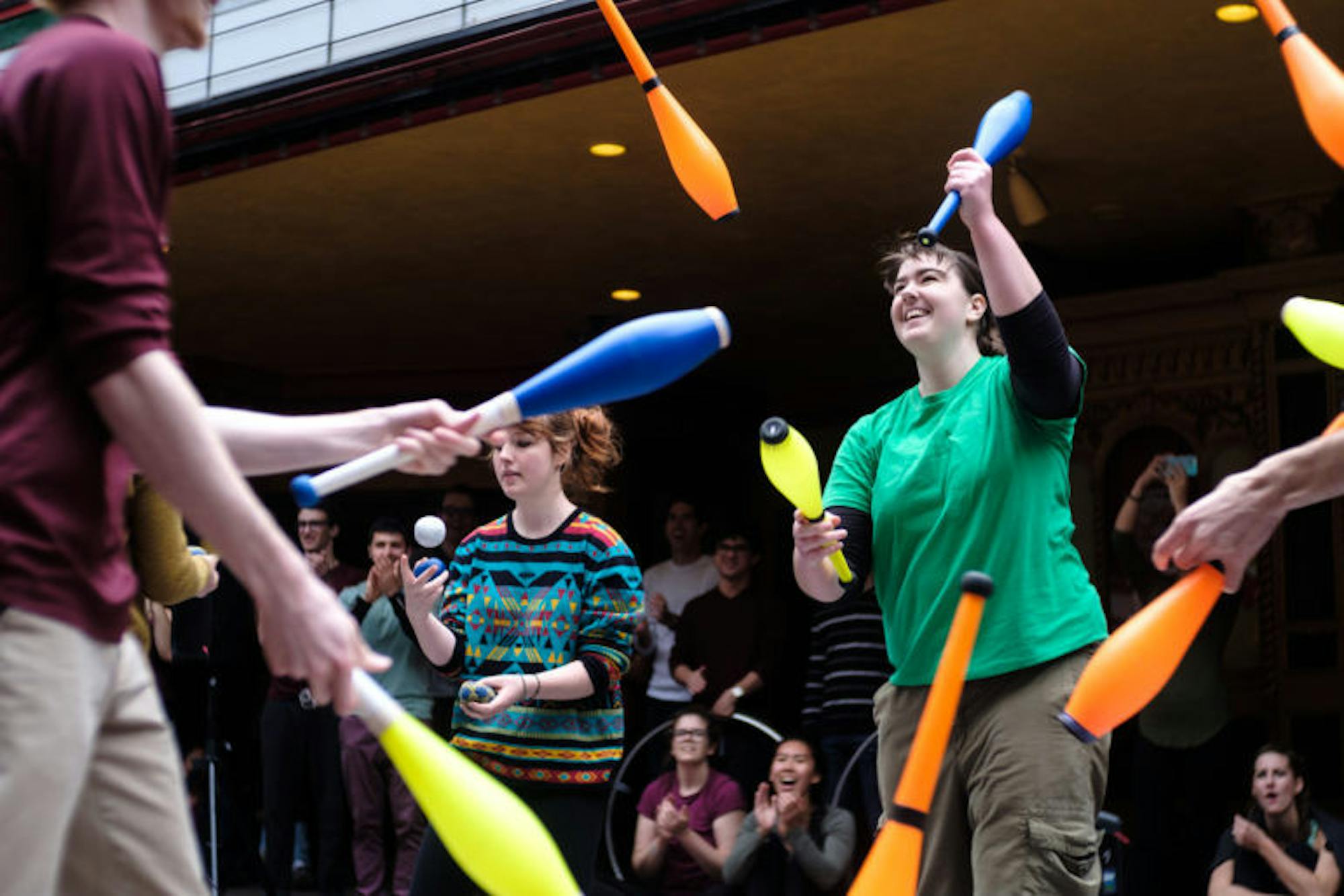 Students and Ithacans enjoy performances at the annual Apple Harvest Festival in downtown Ithaca on Sept.30, 2017. (Michael Suguitan/Sun Staff Photographer)