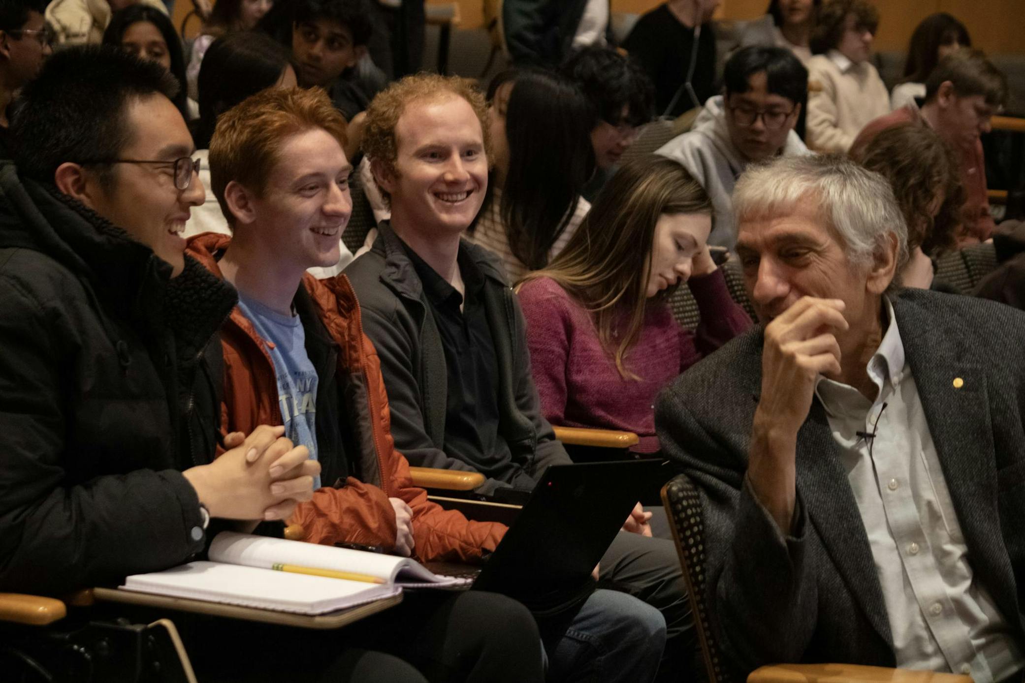 John Martinis Interacting with Students