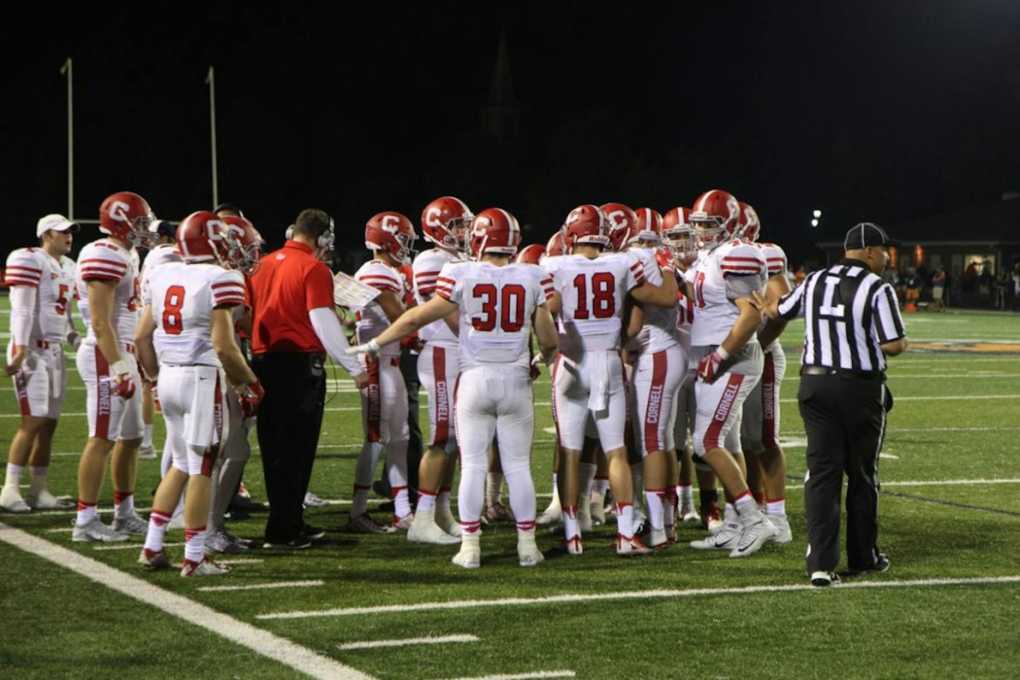 With Bucknell threatening to score to tie up the game late, Cornell's defense came up big with a series of stops.