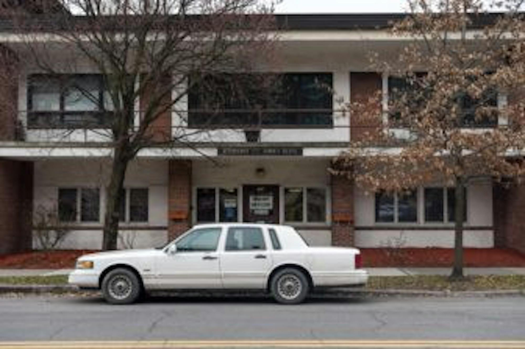 Tompkins County Board of Elections office on East Buffalo Street on March 18, 2020.