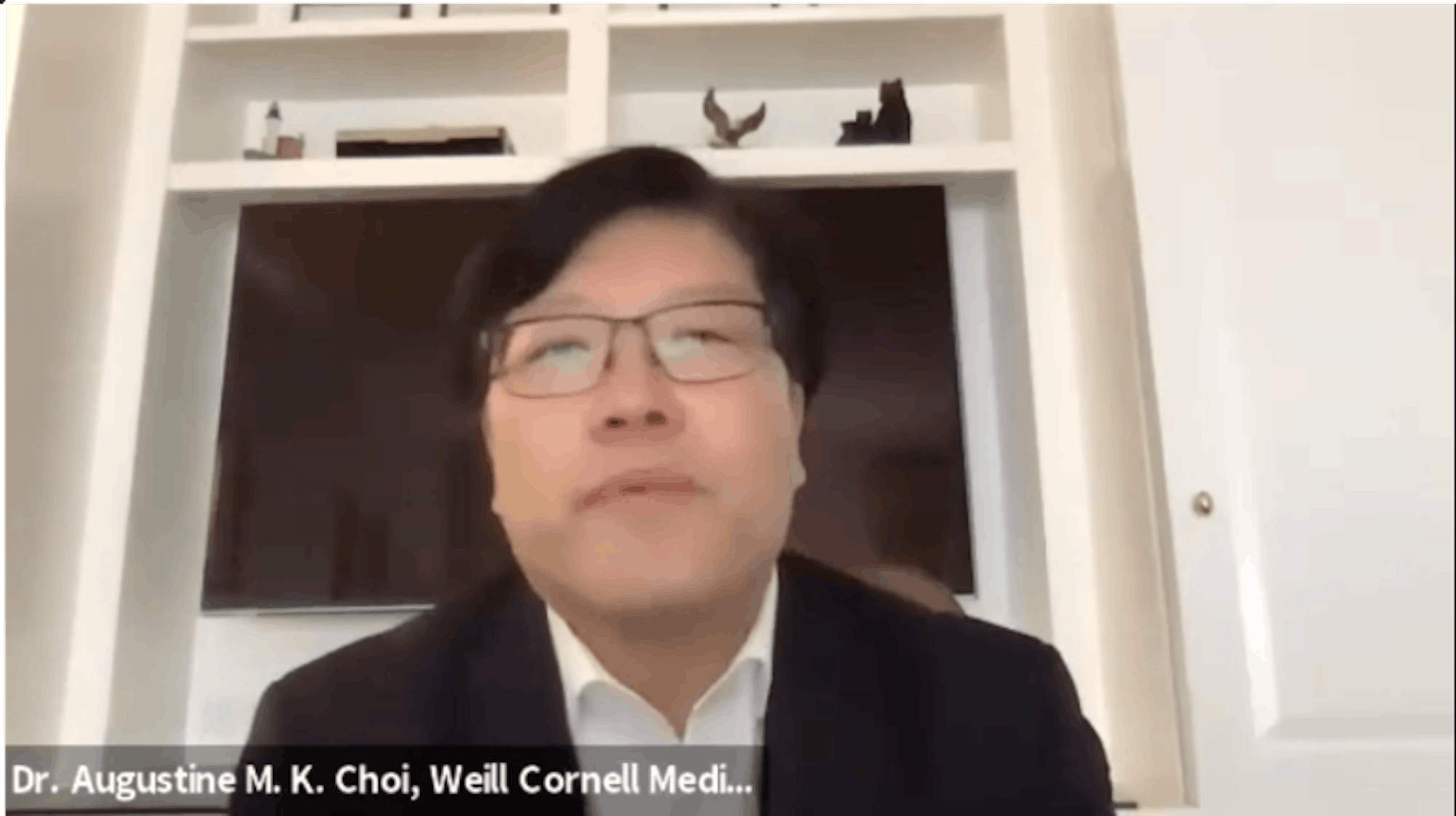 Dr. Augustine M.K. Choi joined Maloney in a Zoom call to introduce the