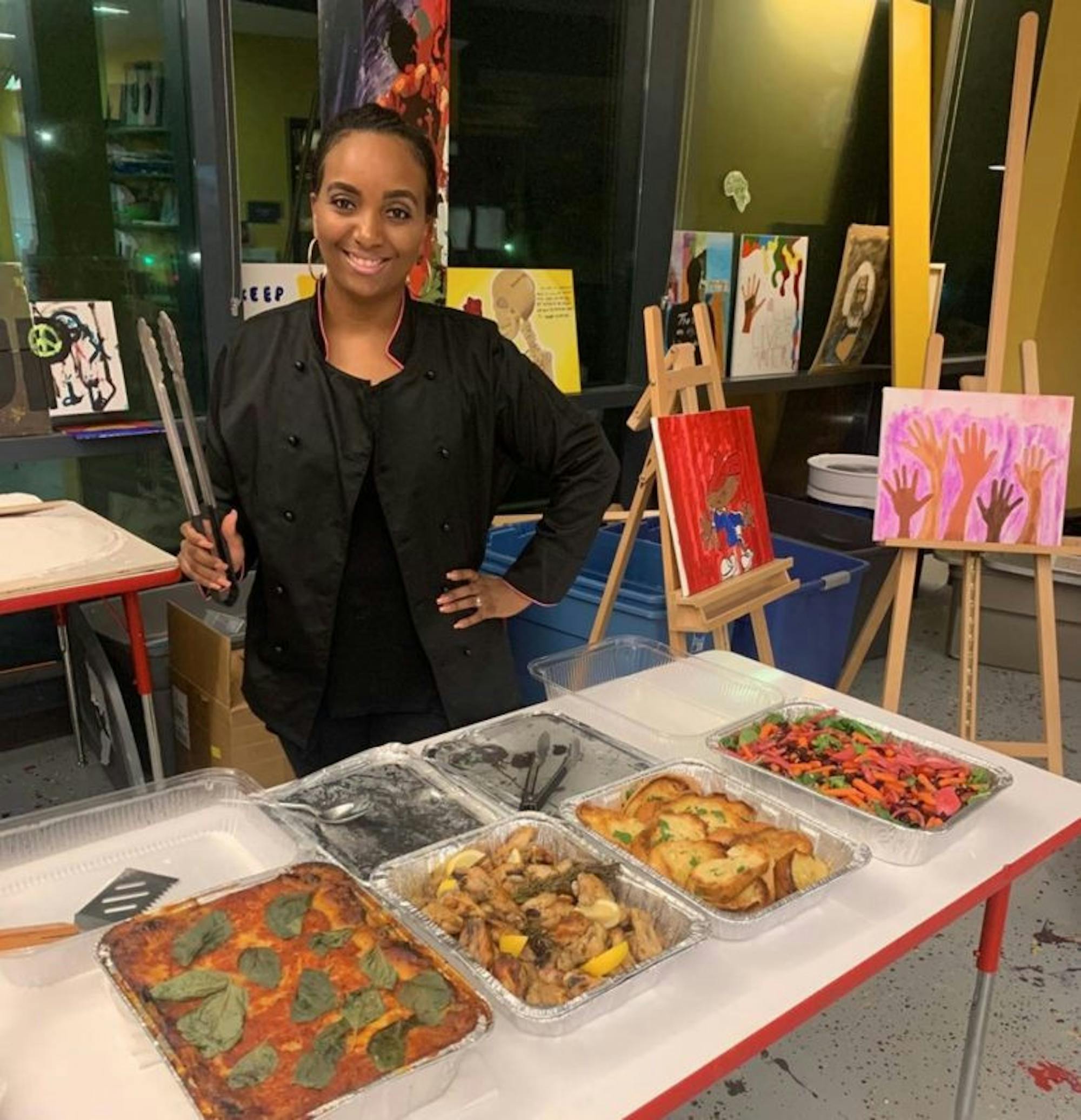 Providing food catering at local events. (Amelia Clute, Sun Staff Writer)