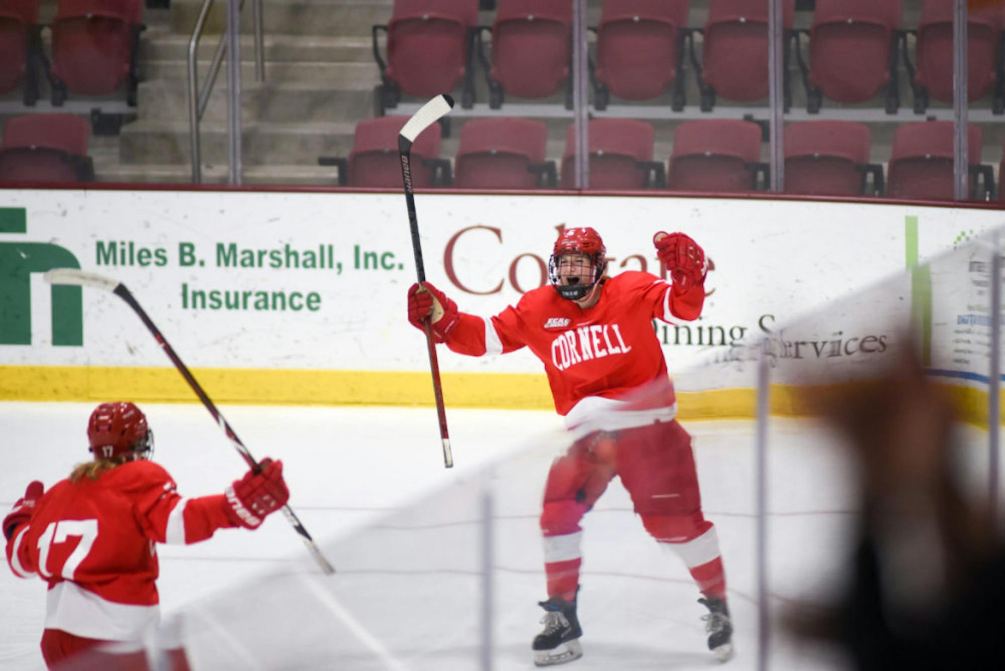 Grace Graham's breakaway goal late in the third gave the Red a two-goal cushion.